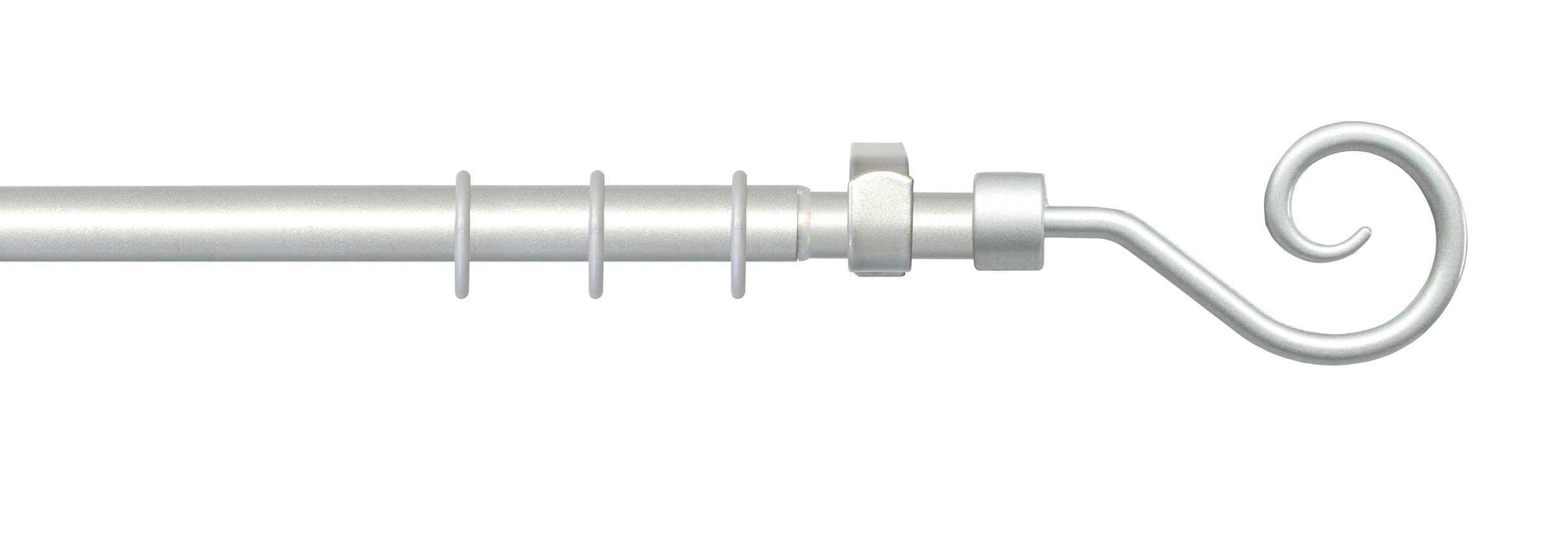 GARDINIA Gardinenstangen-Set ausziehbar 130 - 240 cm, Komplettstilgarnitur ø 16/13 mm inkl. Befestigungsmaterial, verschiedene Stile und Farben, Metall