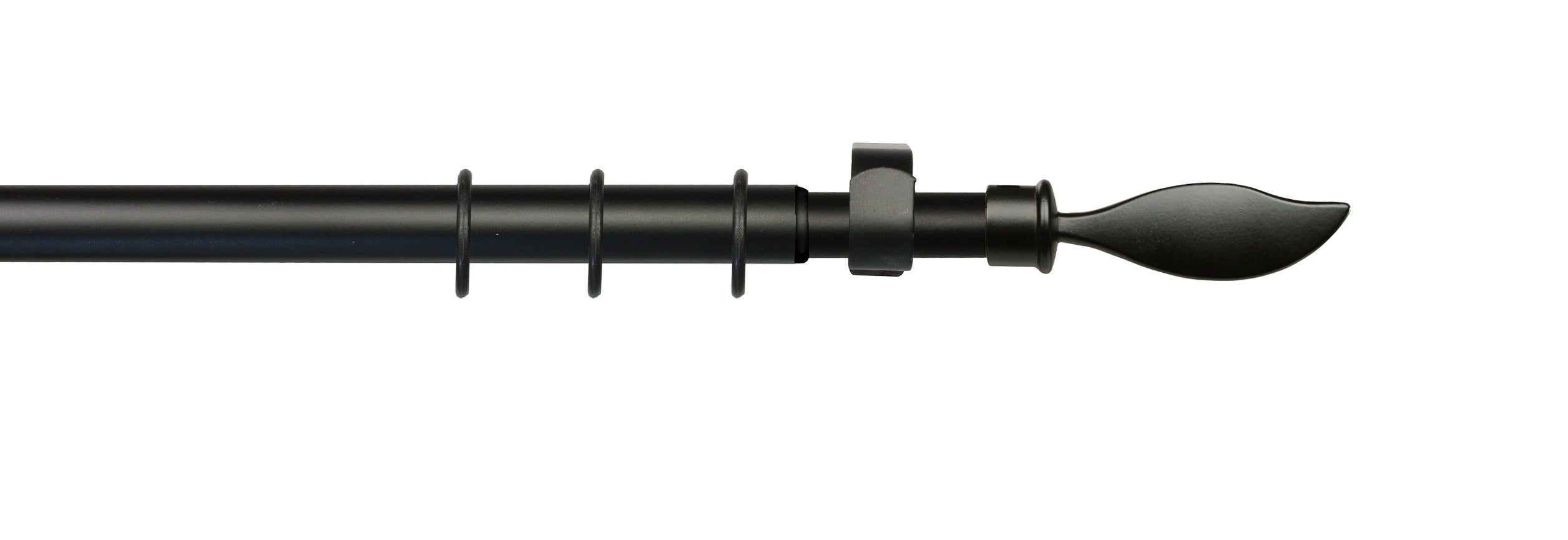 GARDINIA Gardinenstangen-Set ausziehbar 130 - 240 cm, Komplettstilgarnitur ø 16/13 mm inkl. Befestigungsmaterial, verschiedene Stile und Farben, Metall