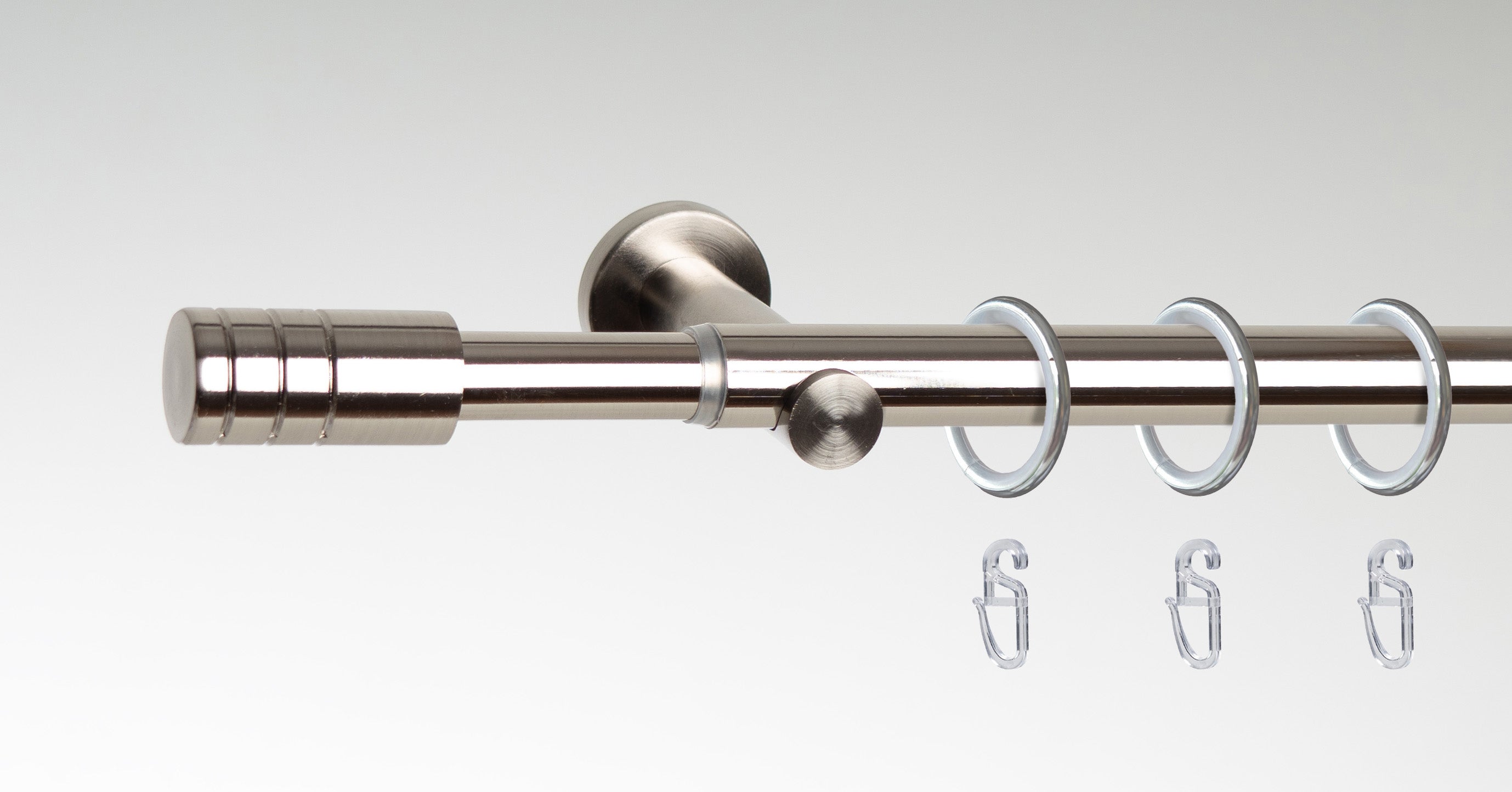 ourdeco® Stilring mit Haken für Fertiggarnitur Ø 16/19 mm | 10 Stück | verschiedene Farben