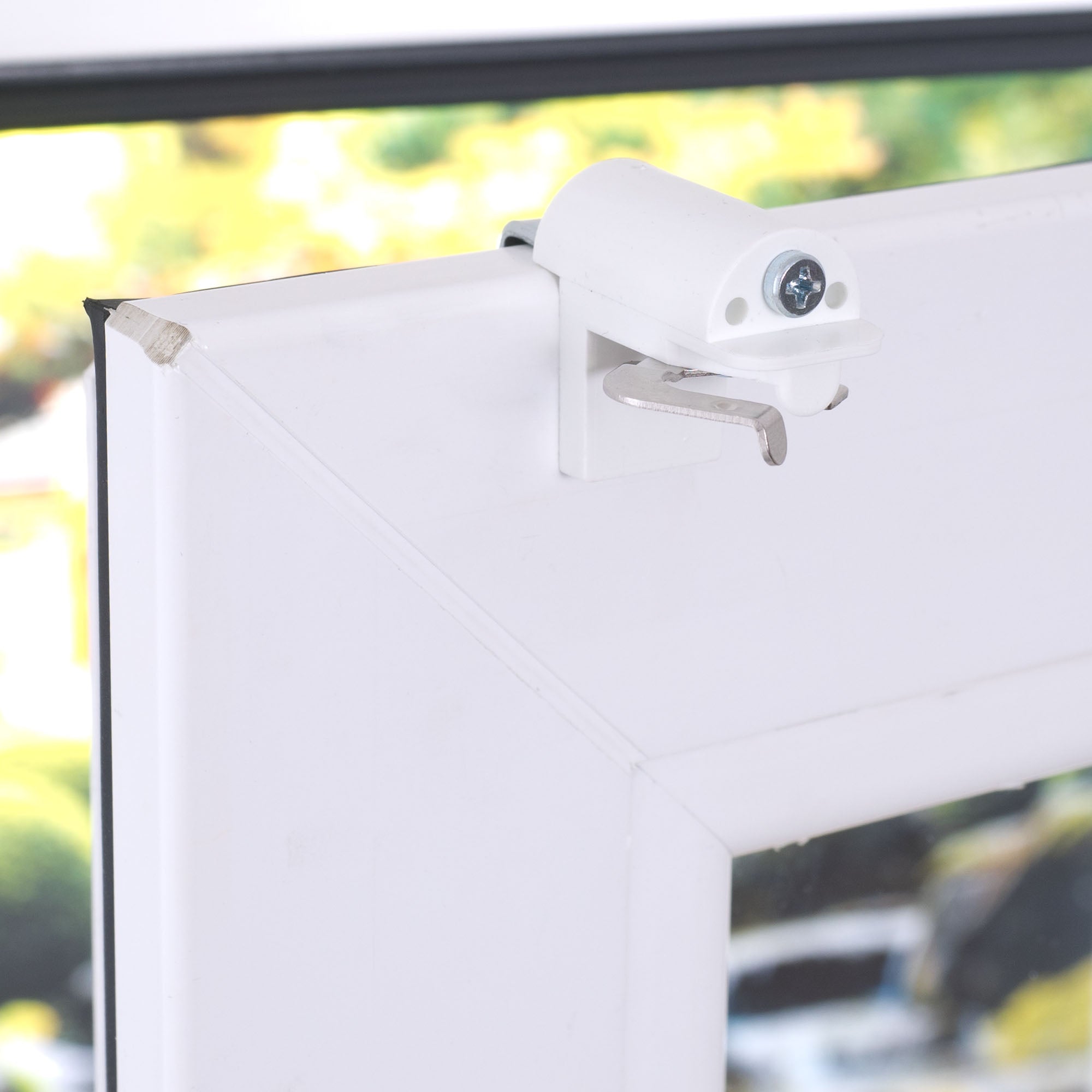 ourdeco® Metallklemmträger für Alu-Jalousie | weiß