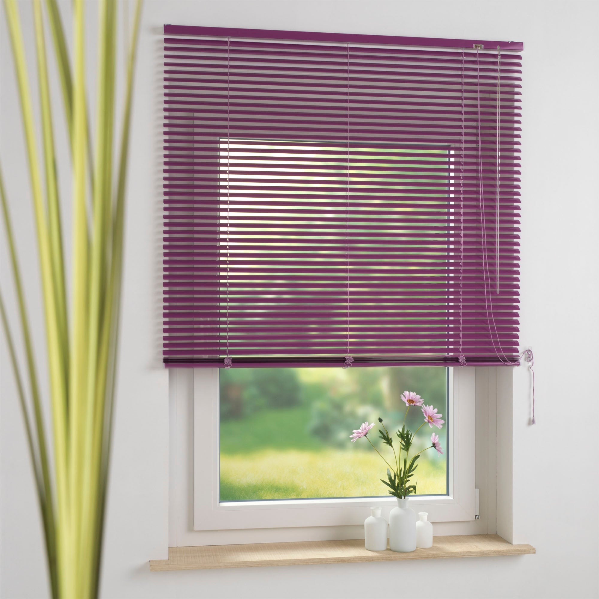 ourdeco® XXL-Breite Aluminium-Jalousie, Breite 200, 220 oder 240 cm, verschiedene Längen, viele Farben, Montage an Wand oder Decke