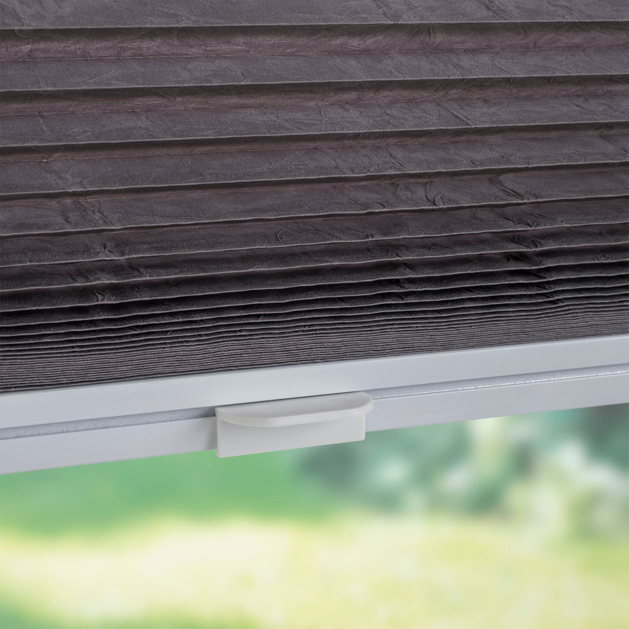 ourdeco® Klemmfix-Plissee | lichtdurchlässig | Montage ohne/mit Bohren | verschiedene Größen | weiß, grau