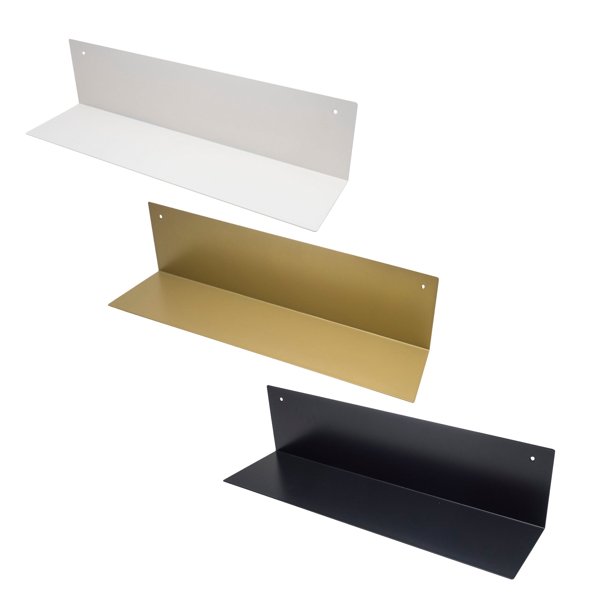 DURAline Metallregal Fotohalter, Bücherregal, Modernes Regalboard in drei Farben 80 x 15 x 15 cm