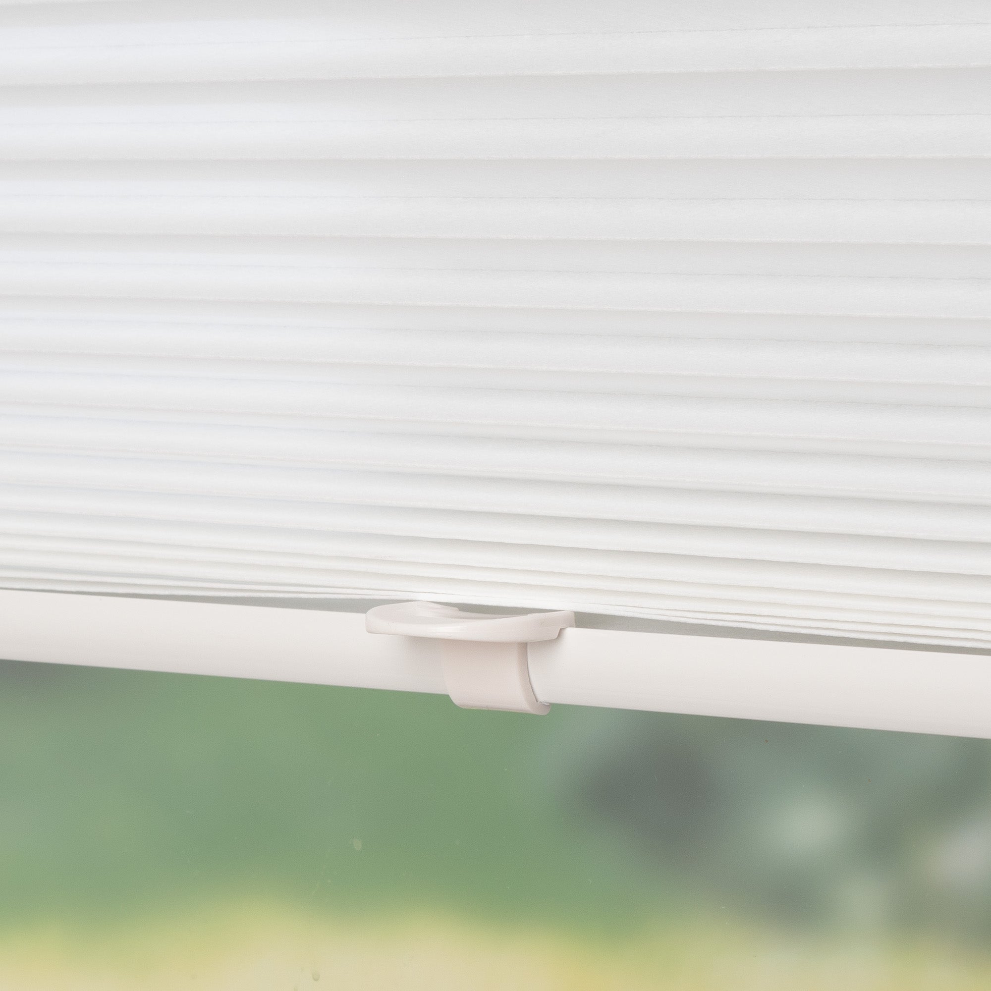 ourdeco® Klemmfix-Plissee Easy | ohne Bohren | weiß, beige, grau