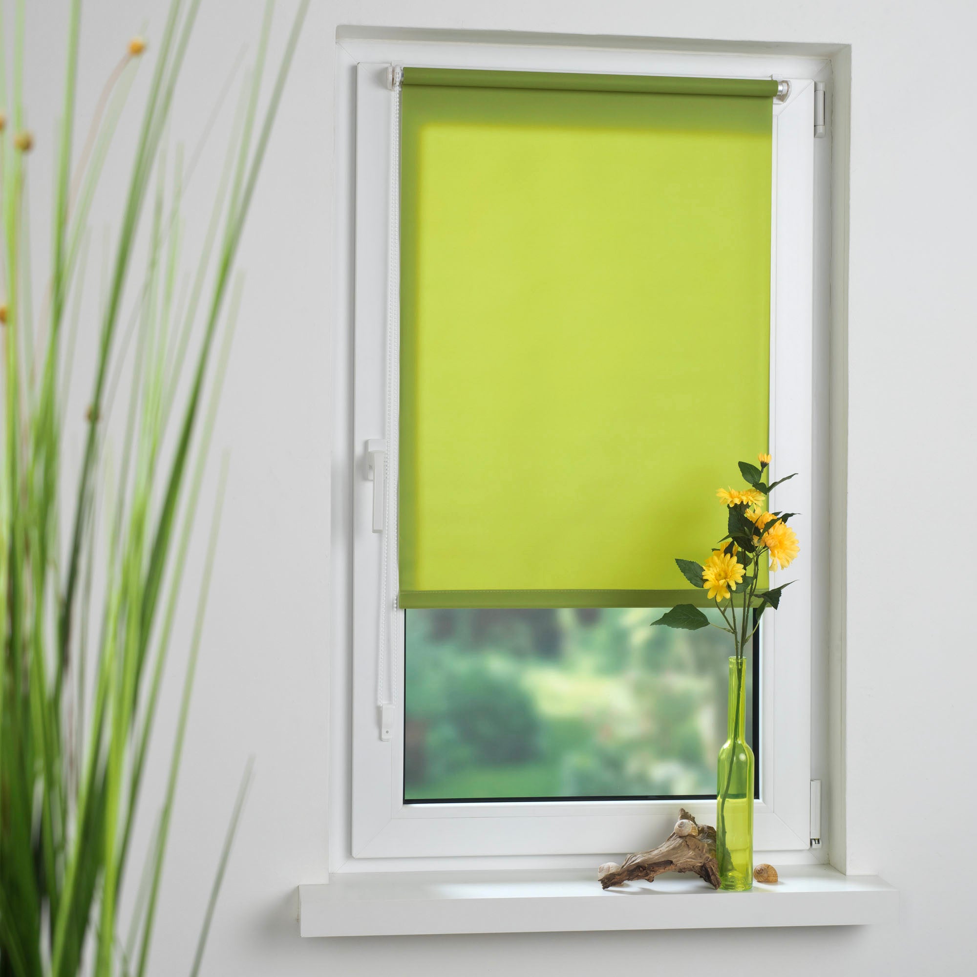 Gardinia Easyfix Seitenzug-Rollo Tageslicht - Klemmträgermontage ohne Bohren, verschiedene Farben
