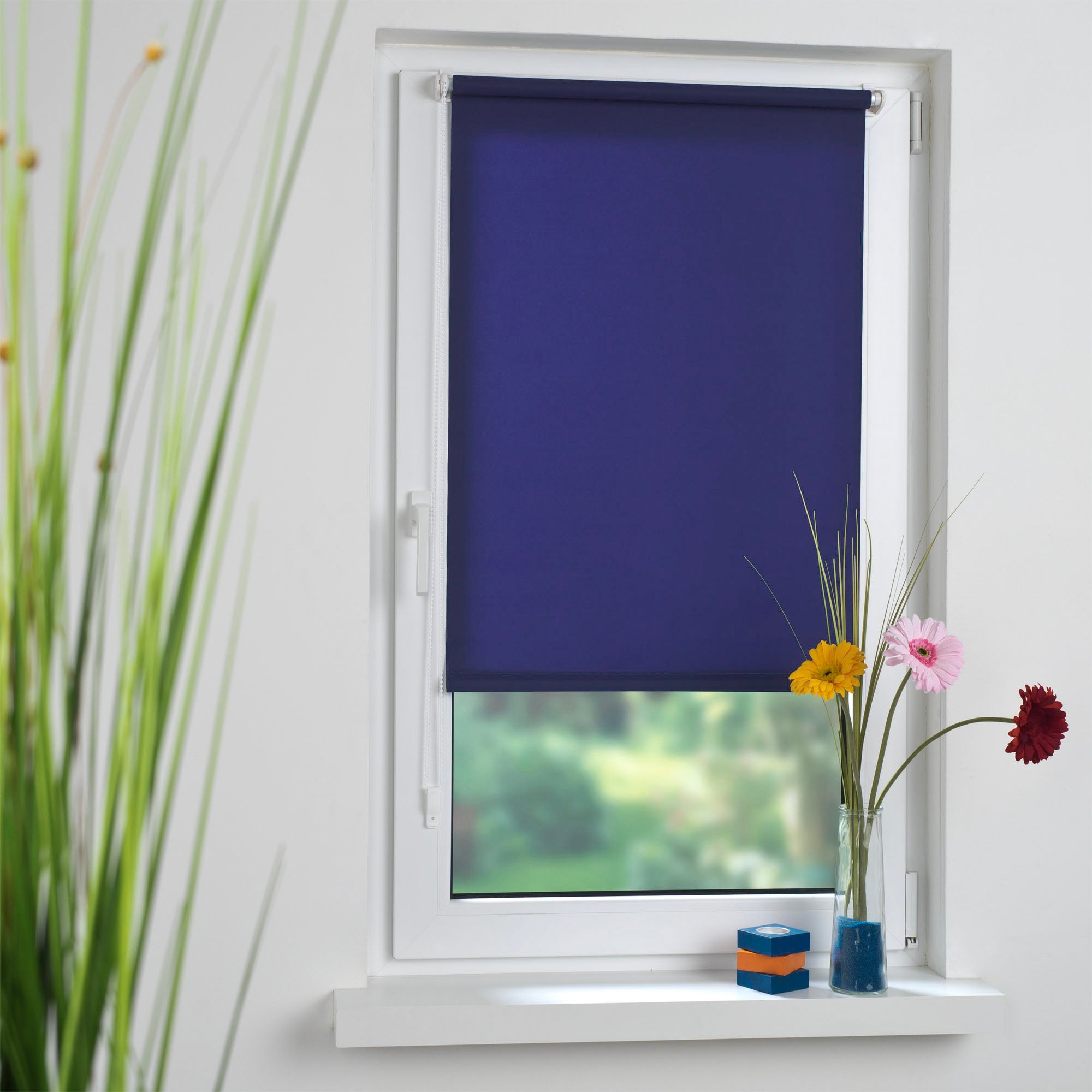 Gardinia Easyfix Seitenzug-Rollo Tageslicht - Klemmträgermontage ohne Bohren, verschiedene Farben