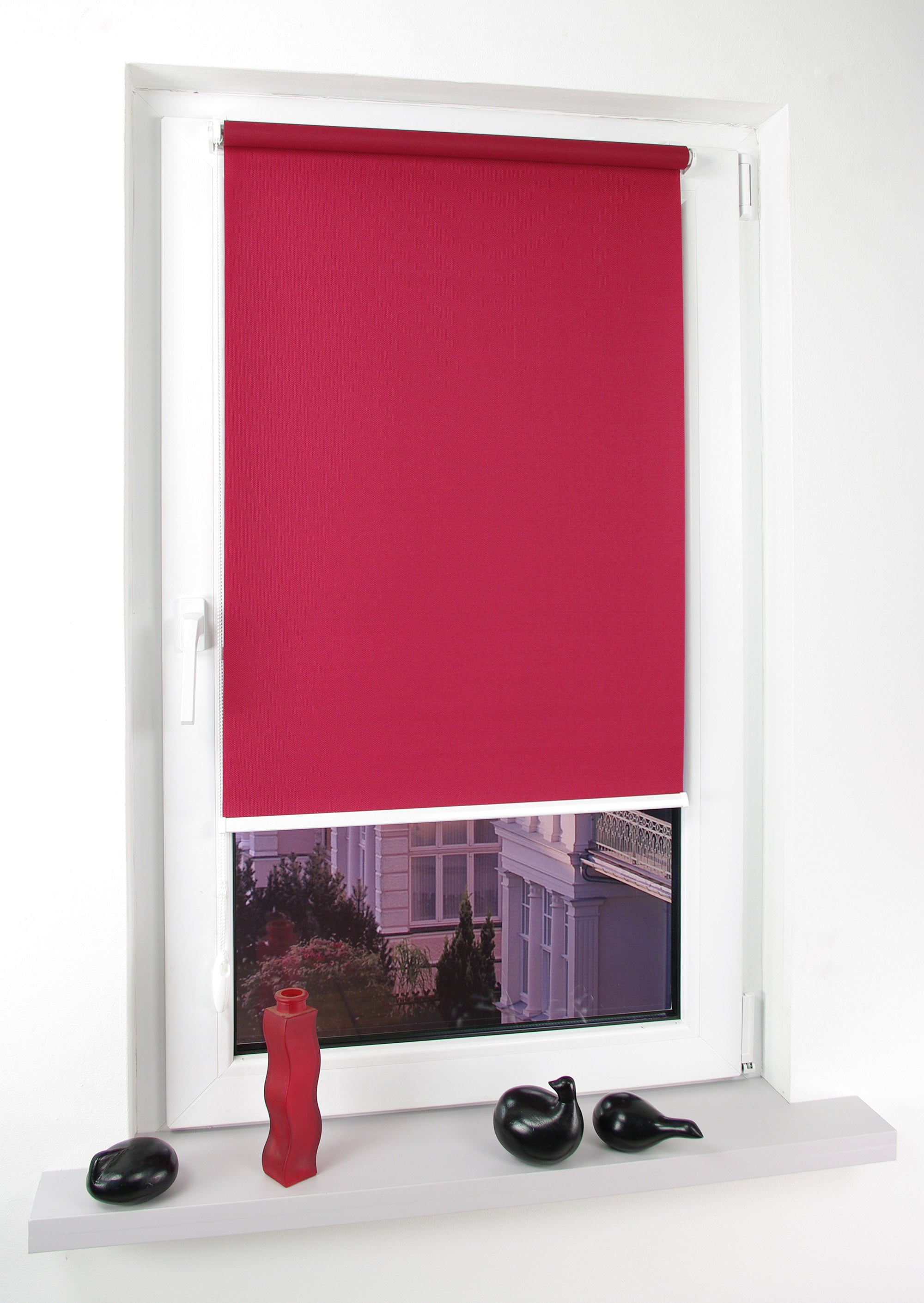 Gardinia Easyfix-Royal Klemmfixrollo kirsche 060 x 150 cm Struktur