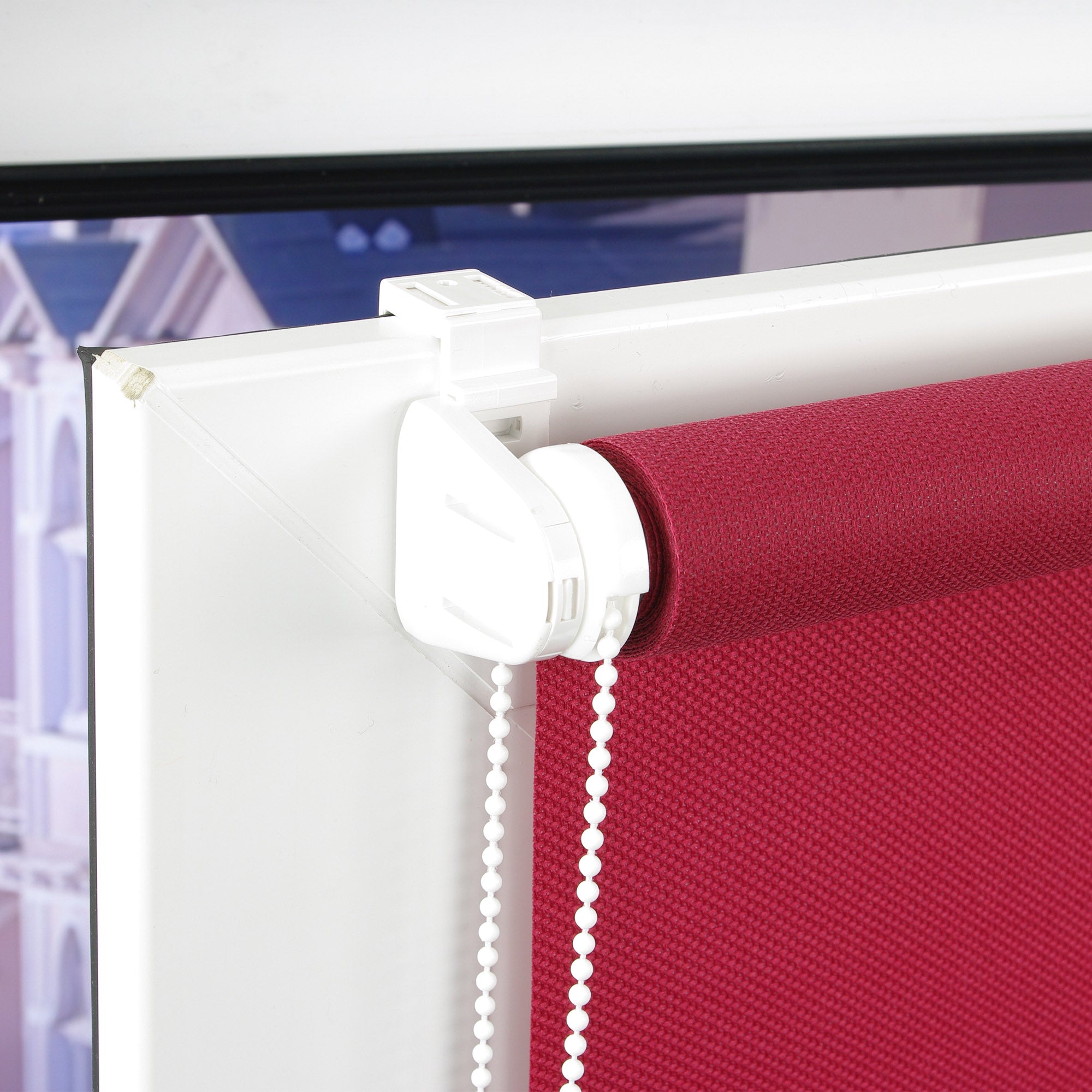 Gardinia Easyfix-Royal Klemmfixrollo kirsche 060 x 150 cm Struktur