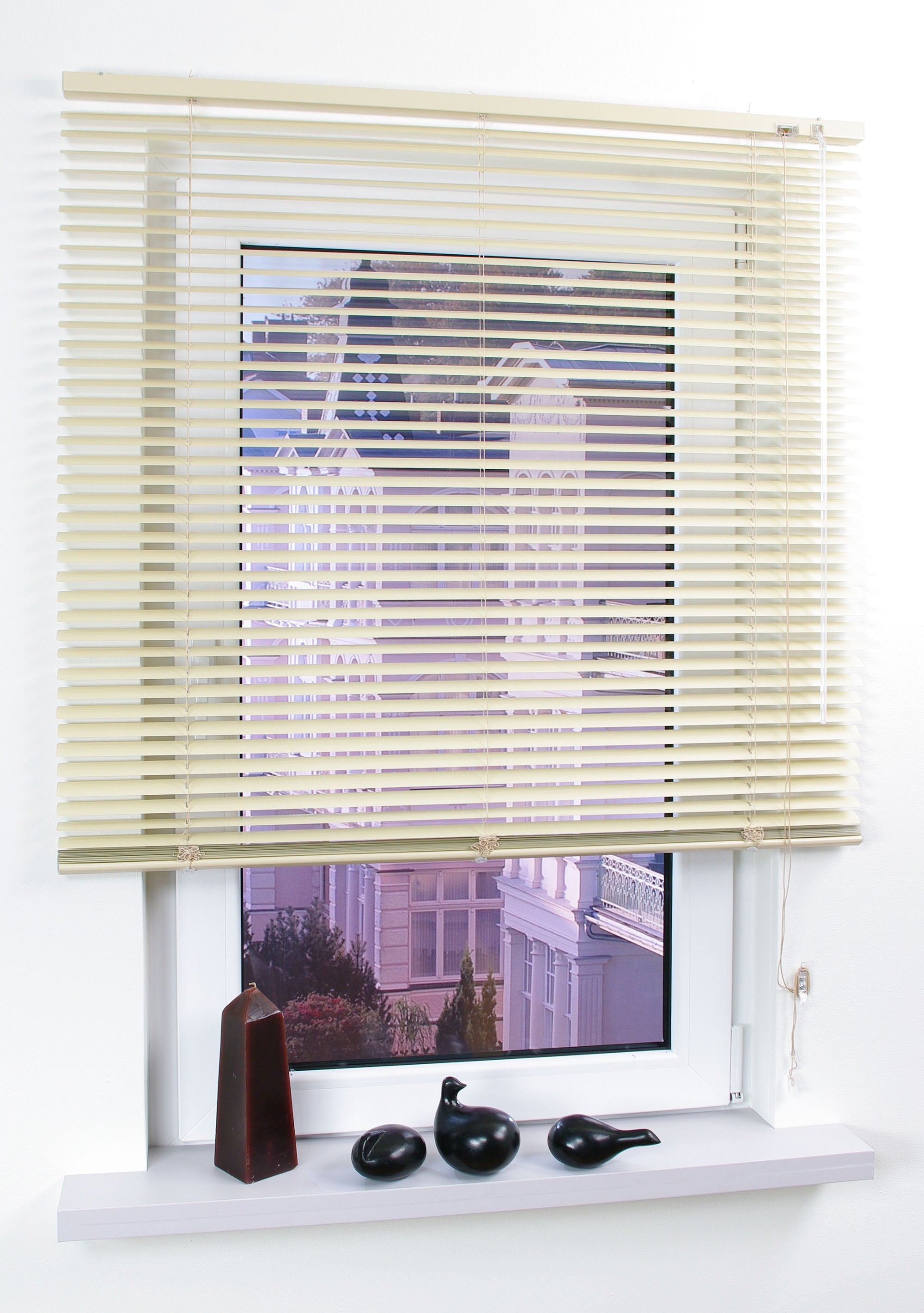 GARDINIA Aluminium-Jalousie mit 25mm Lamellen für Wand- und Deckenmontage verschiedene Farben und Größen