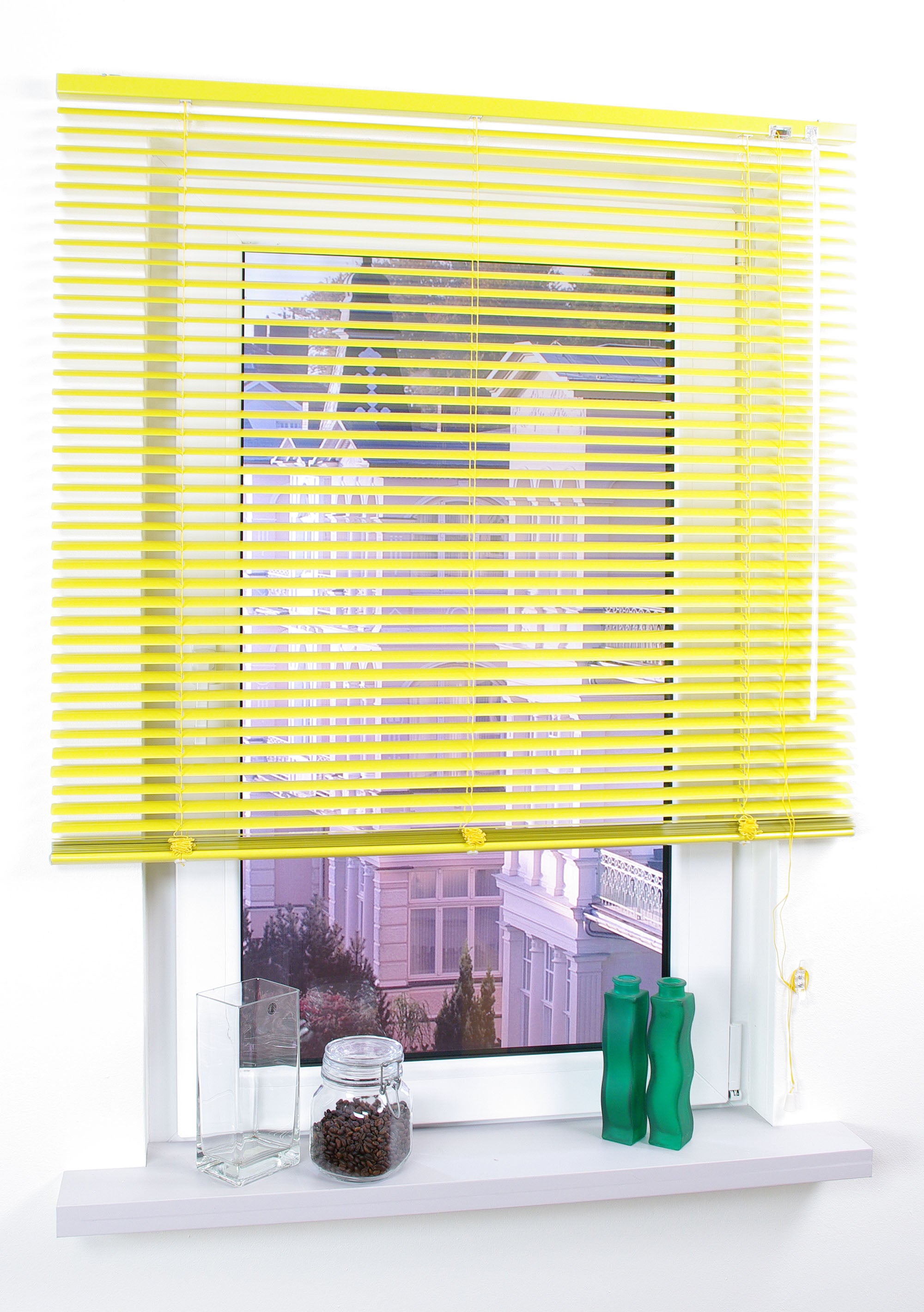 GARDINIA Aluminium-Jalousie mit 25mm Lamellen für Wand- und Deckenmontage verschiedene Farben und Größen