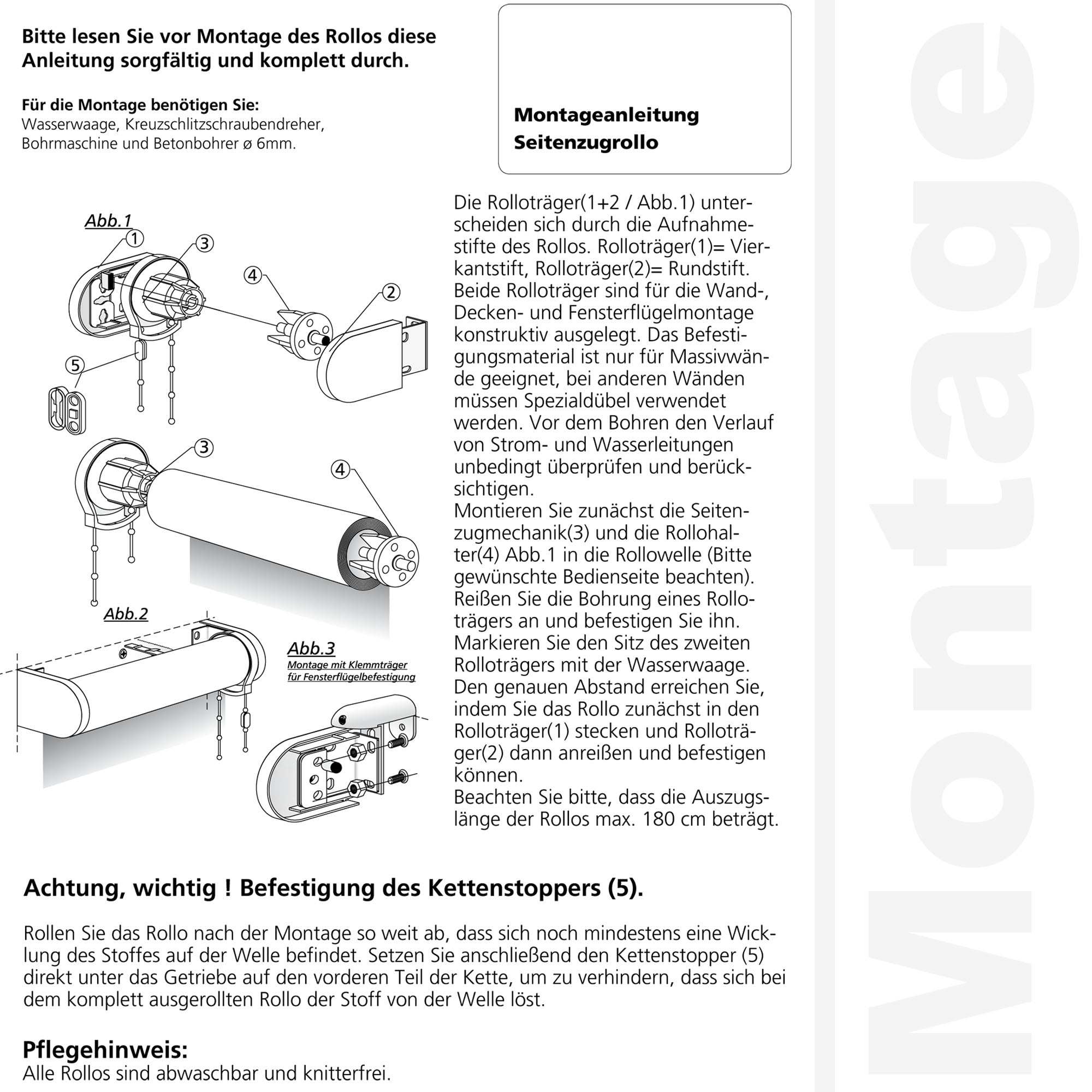 ourdeco® Seitenzugrollo | verdunkelnd | Thermo-Beschichtung | weiß, anthrazit, linen