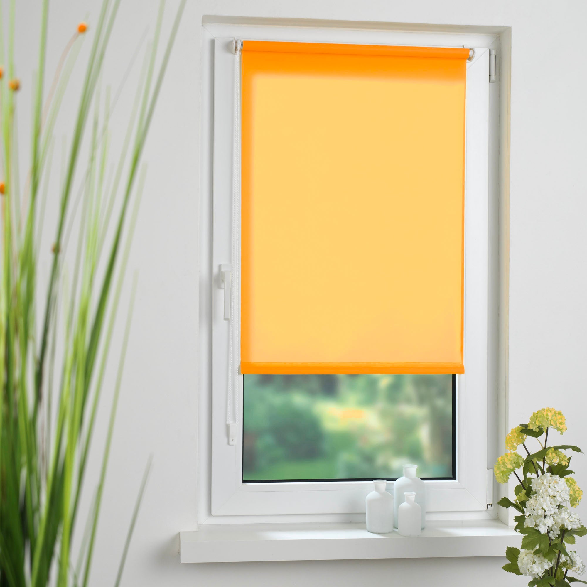 Gardinia Easyfix Seitenzug-Rollo Tageslicht - Klemmträgermontage ohne Bohren, verschiedene Farben
