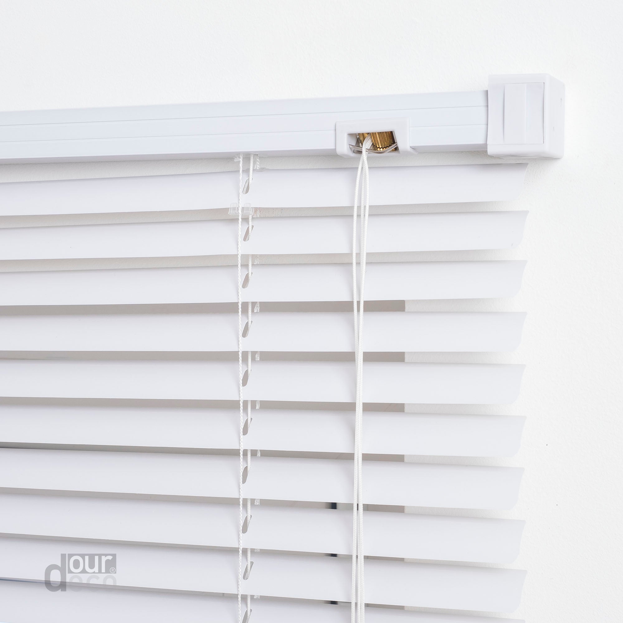 ourdeco® Jalousie aus PVC für Fenster und Türen, verschiedene Farben und Größen, einfache Montage an Wand oder Decke