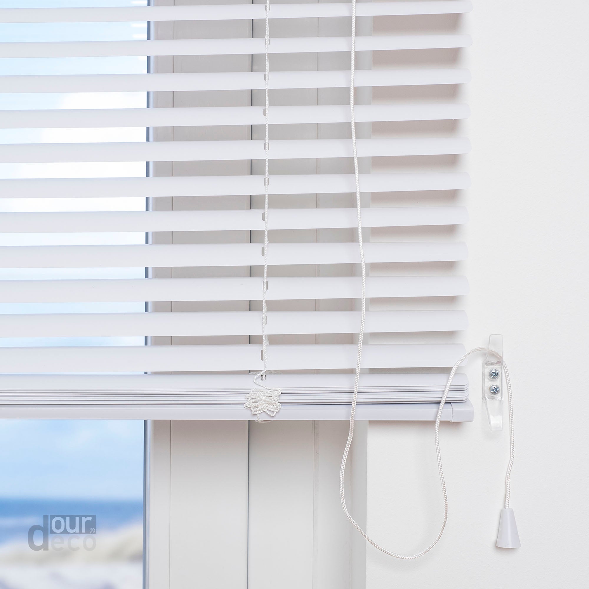 ourdeco® Jalousie aus PVC für Fenster und Türen, verschiedene Farben und Größen, einfache Montage an Wand oder Decke