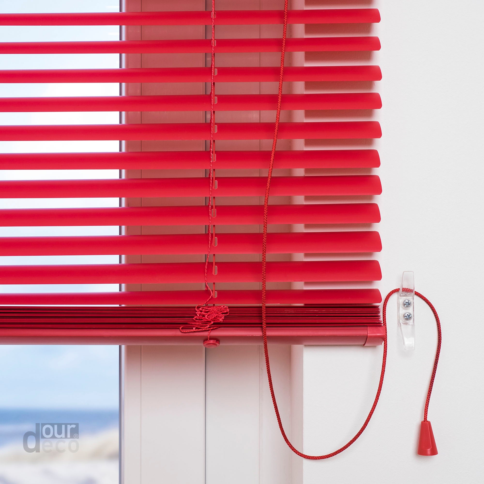 ourdeco® Jalousie aus PVC für Fenster und Türen, verschiedene Farben und Größen, einfache Montage an Wand oder Decke
