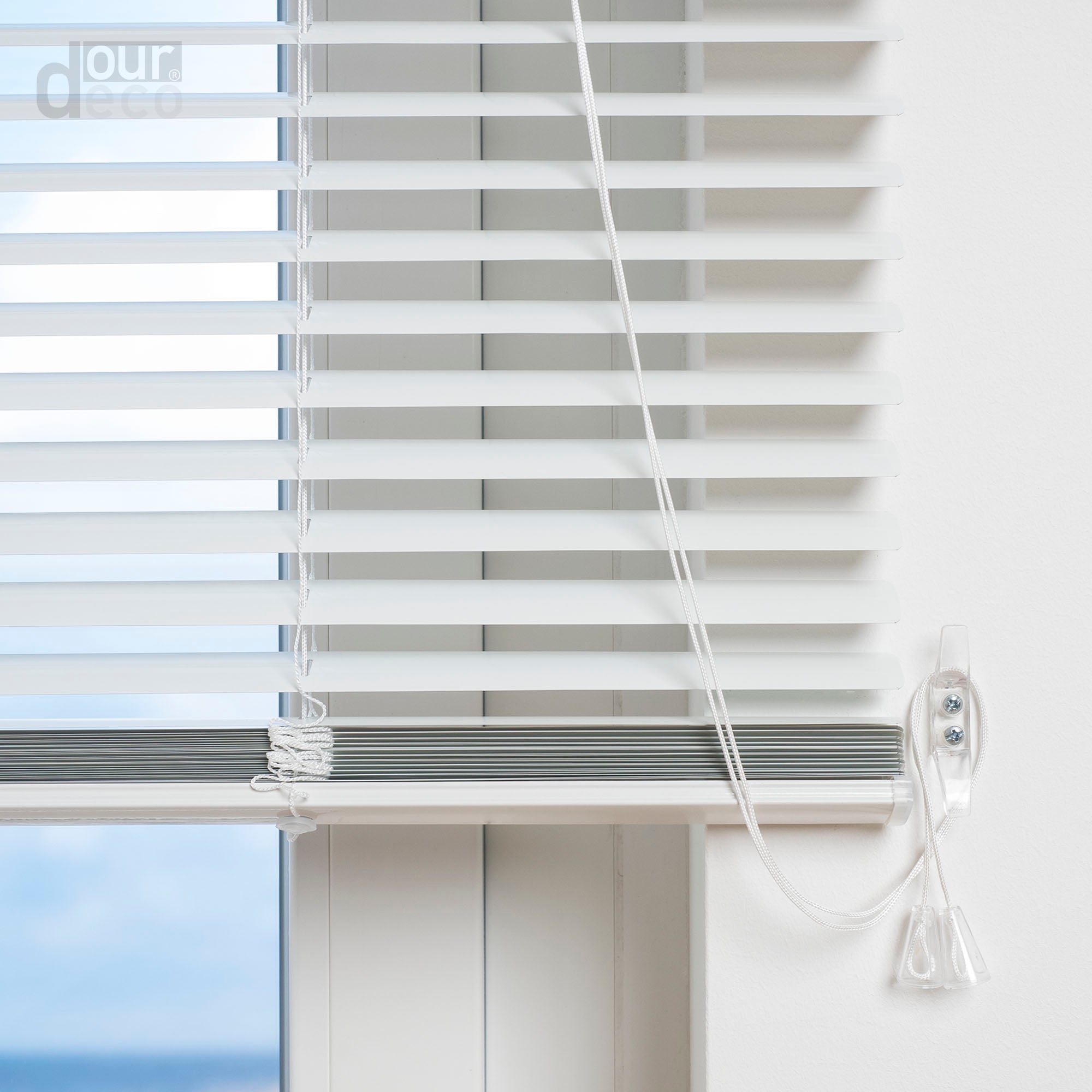 ourdeco® XXL-Breite Aluminium-Jalousie, Breite 200, 220 oder 240 cm, verschiedene Längen, viele Farben, Montage an Wand oder Decke