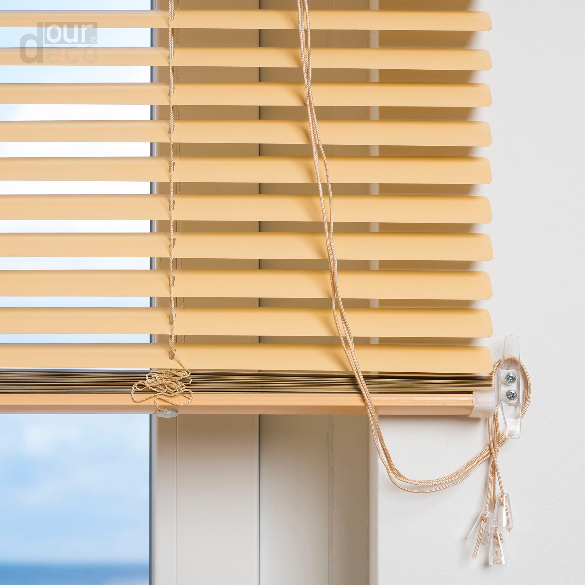 ourdeco® XXL-Breite Aluminium-Jalousie, Breite 200, 220 oder 240 cm, verschiedene Längen, viele Farben, Montage an Wand oder Decke