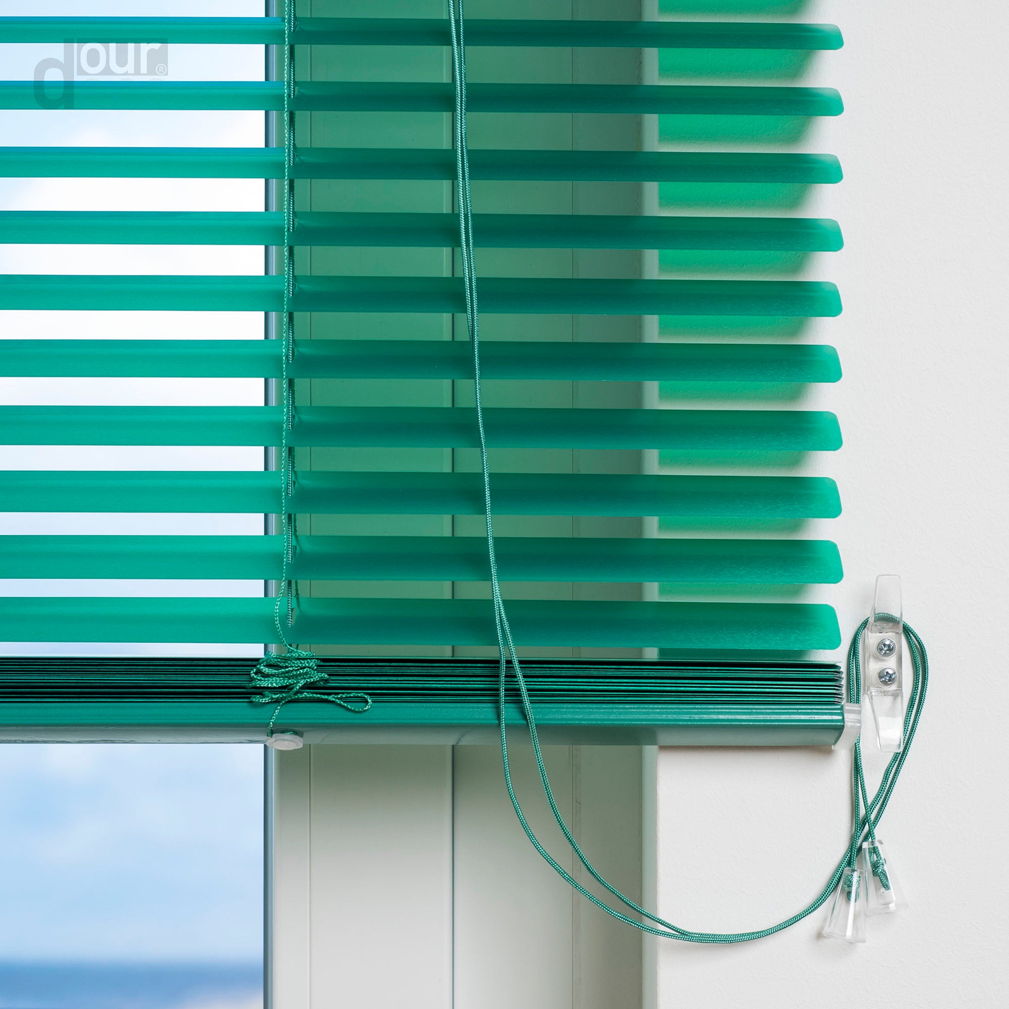 ourdeco® XXL-Breite Aluminium-Jalousie, Breite 200, 220 oder 240 cm, verschiedene Längen, viele Farben, Montage an Wand oder Decke
