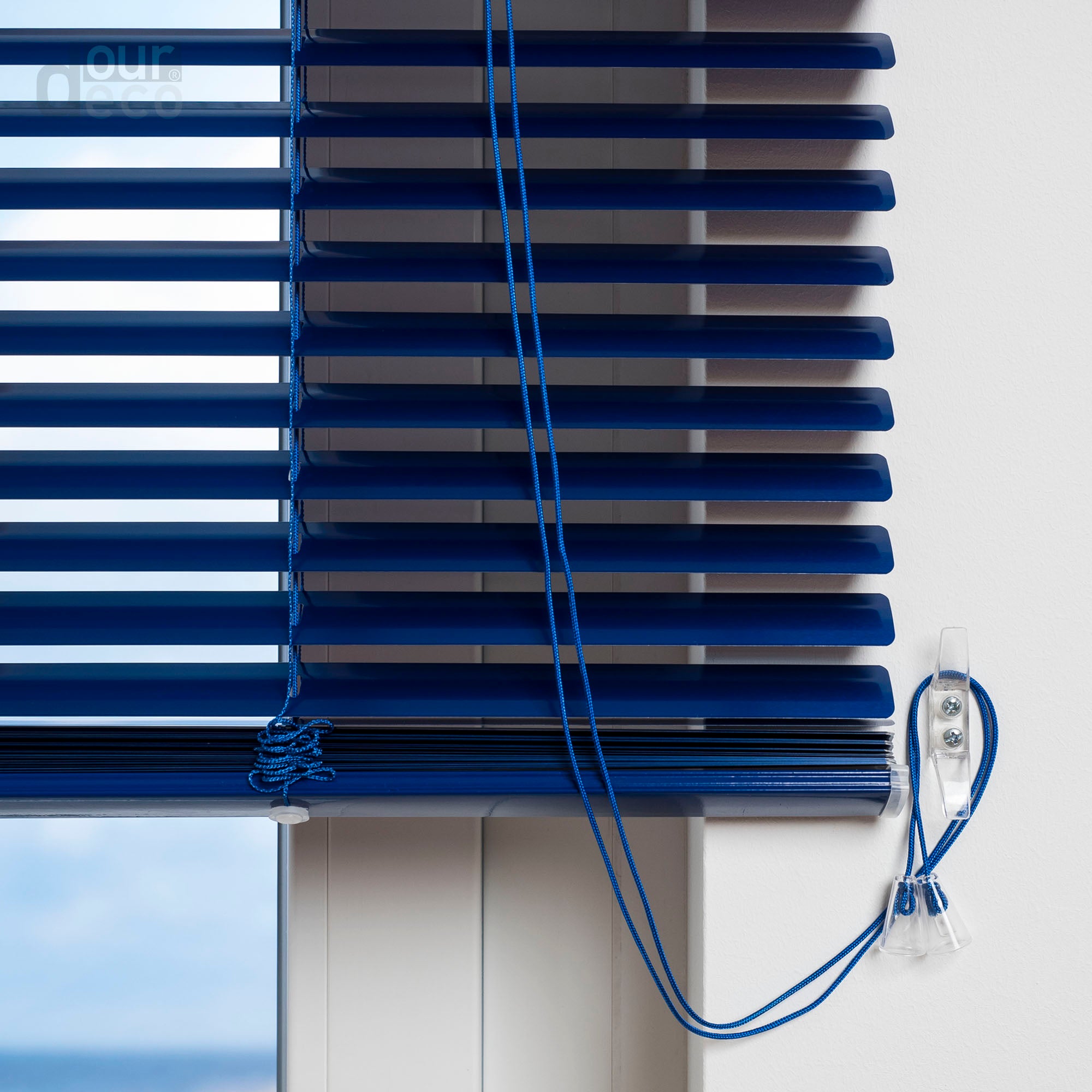 ourdeco® XXL-Breite Aluminium-Jalousie, Breite 200, 220 oder 240 cm, verschiedene Längen, viele Farben, Montage an Wand oder Decke