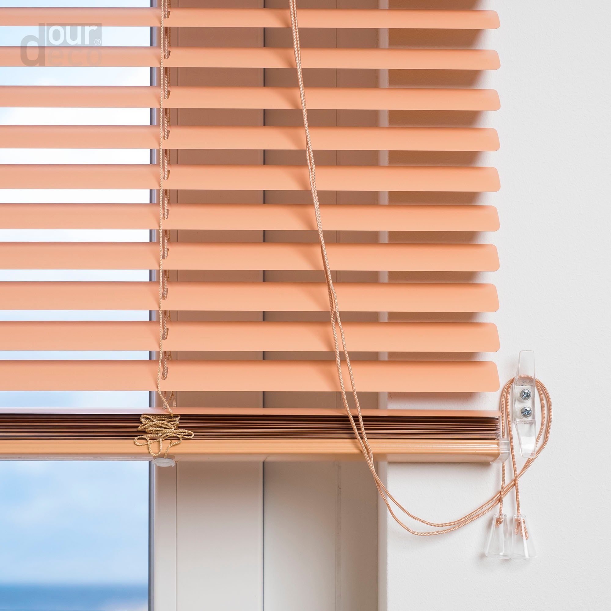 ourdeco® XXL-Breite Aluminium-Jalousie, Breite 200, 220 oder 240 cm, verschiedene Längen, viele Farben, Montage an Wand oder Decke