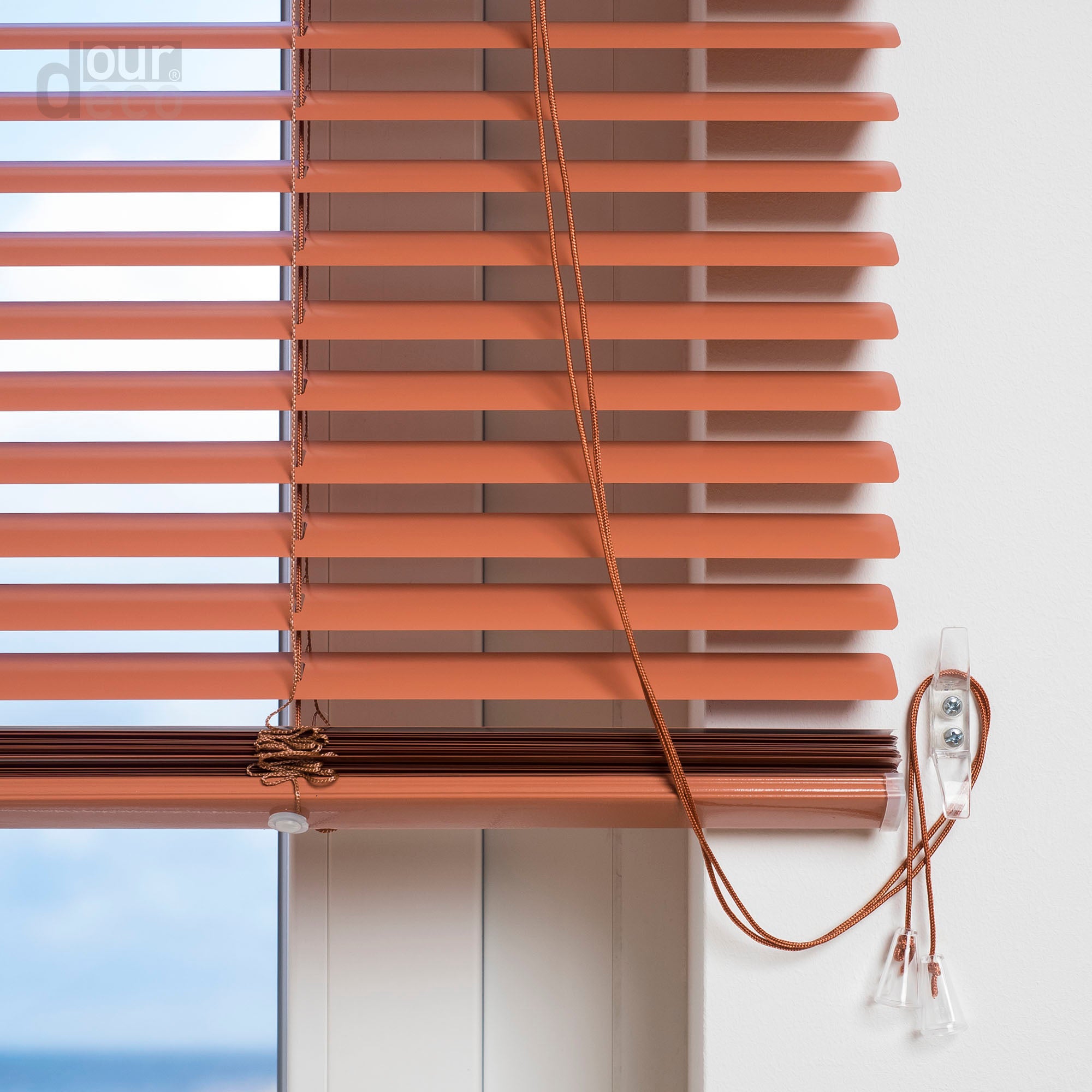 ourdeco® XXL-Breite Aluminium-Jalousie, Breite 200, 220 oder 240 cm, verschiedene Längen, viele Farben, Montage an Wand oder Decke