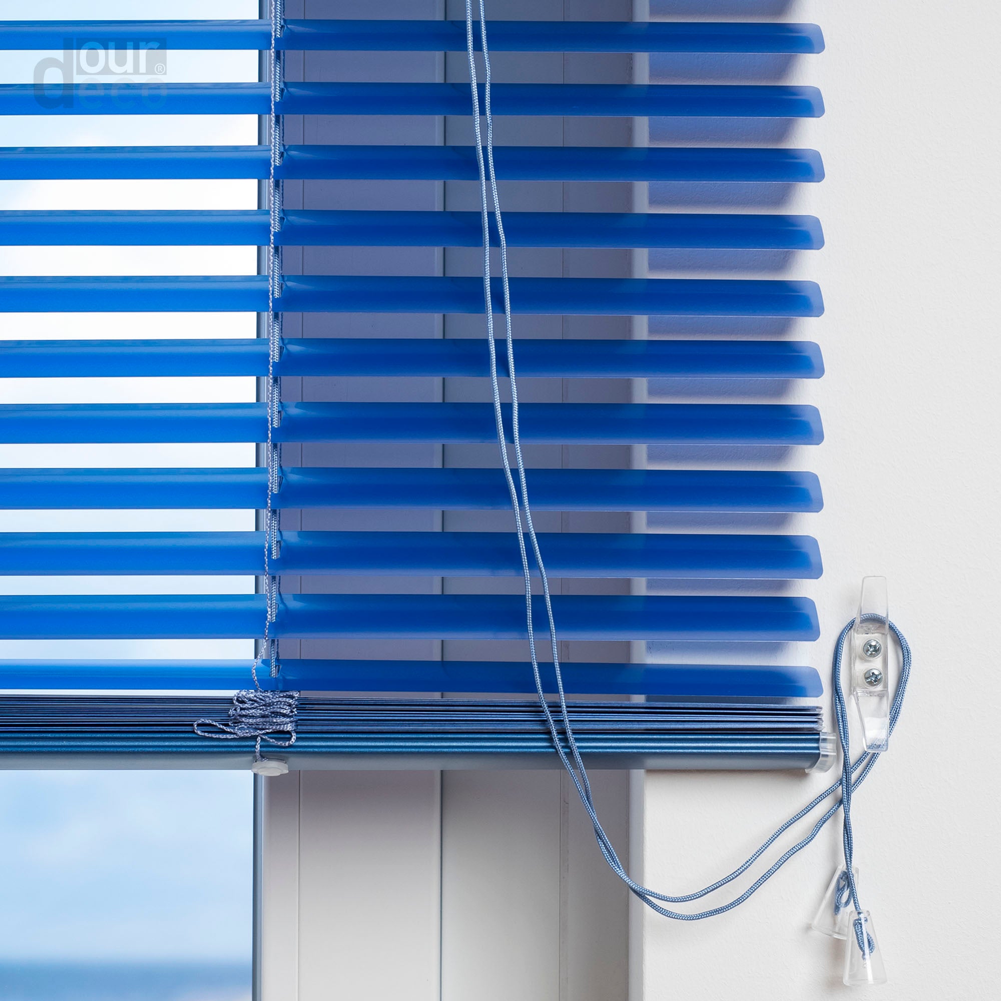 ourdeco® XXL-Breite Aluminium-Jalousie, Breite 200, 220 oder 240 cm, verschiedene Längen, viele Farben, Montage an Wand oder Decke