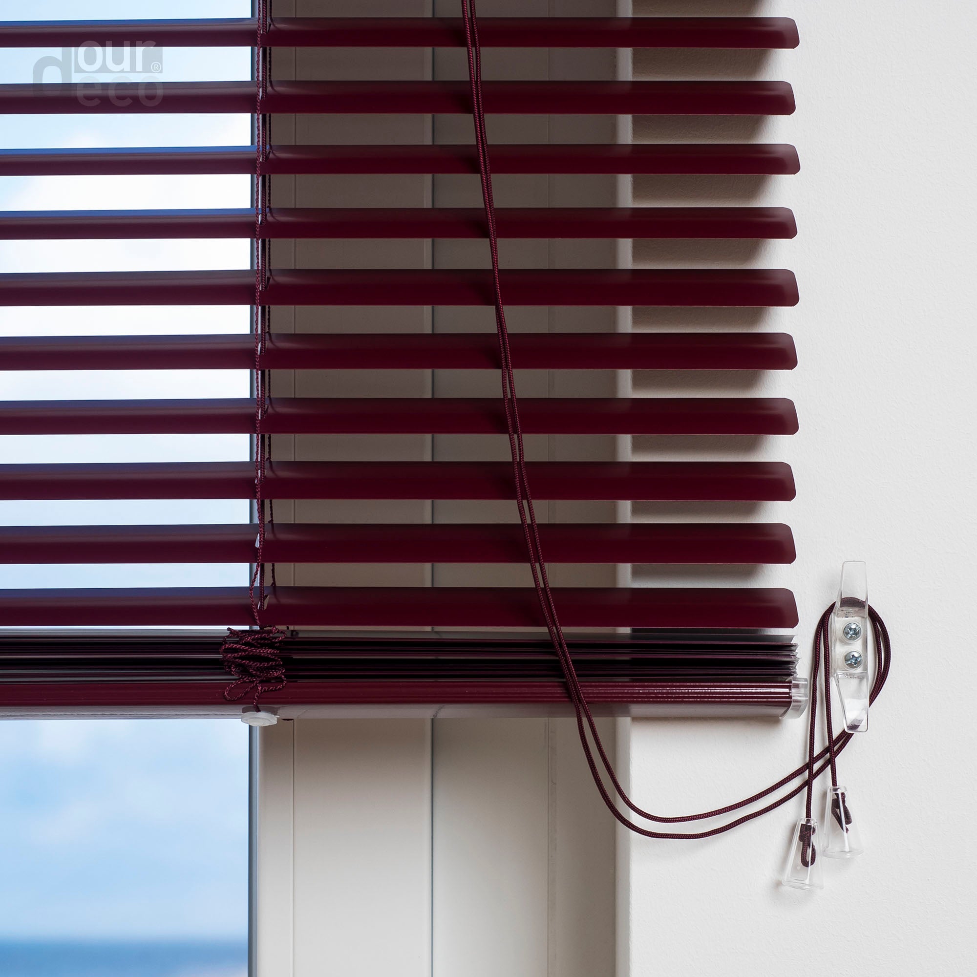 ourdeco® XXL-Breite Aluminium-Jalousie, Breite 200, 220 oder 240 cm, verschiedene Längen, viele Farben, Montage an Wand oder Decke