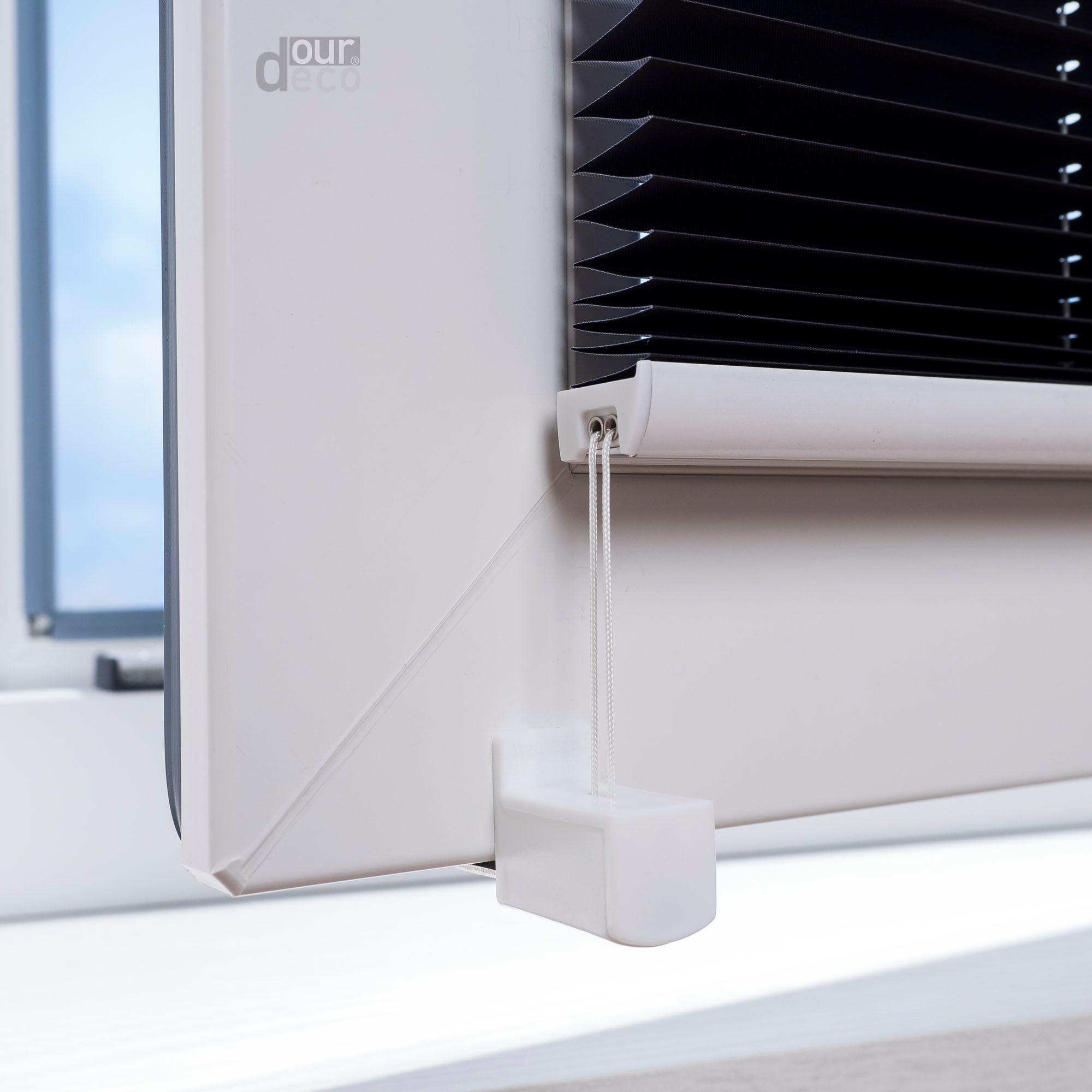 ourdeco® Klemmfix Plissee ohne Bohren Farbverlauf