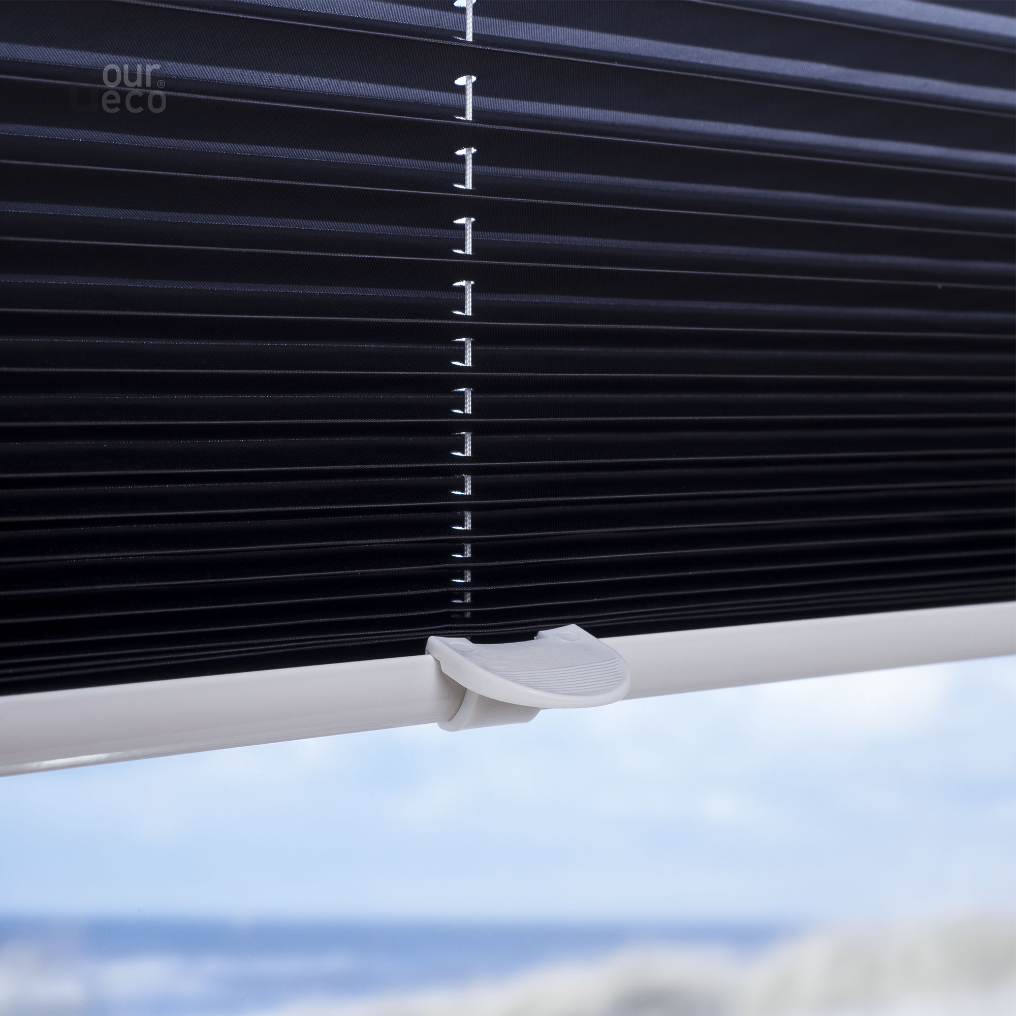 ourdeco® Klemmfix Plissee ohne Bohren Farbverlauf