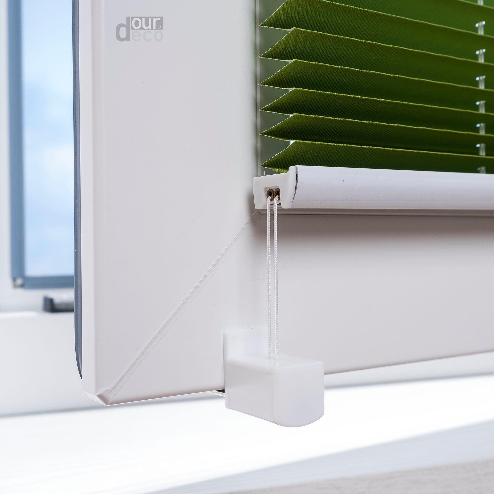 ourdeco® Klemmfix Plissee ohne Bohren Farbverlauf