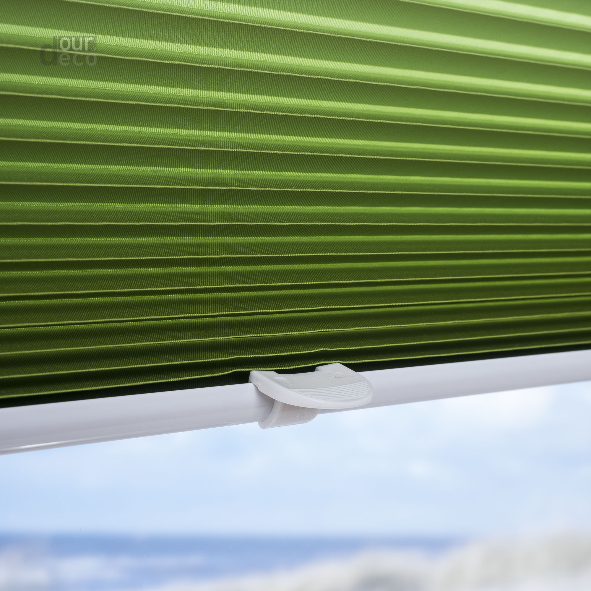 ourdeco® Klemmfix Plissee ohne Bohren Farbverlauf