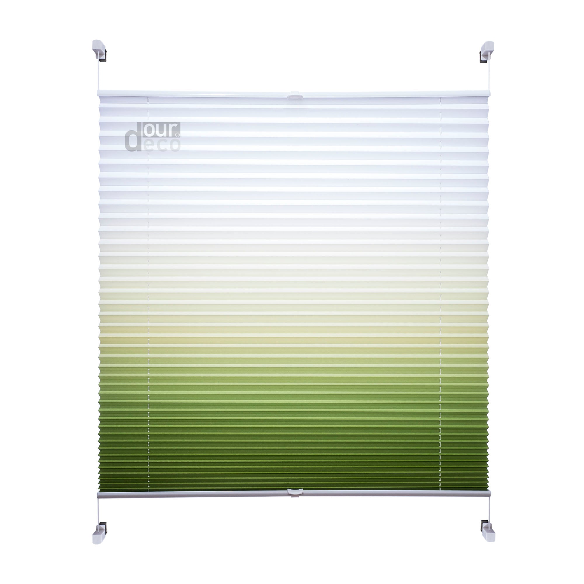 ourdeco® Klemmfix Plissee ohne Bohren Farbverlauf