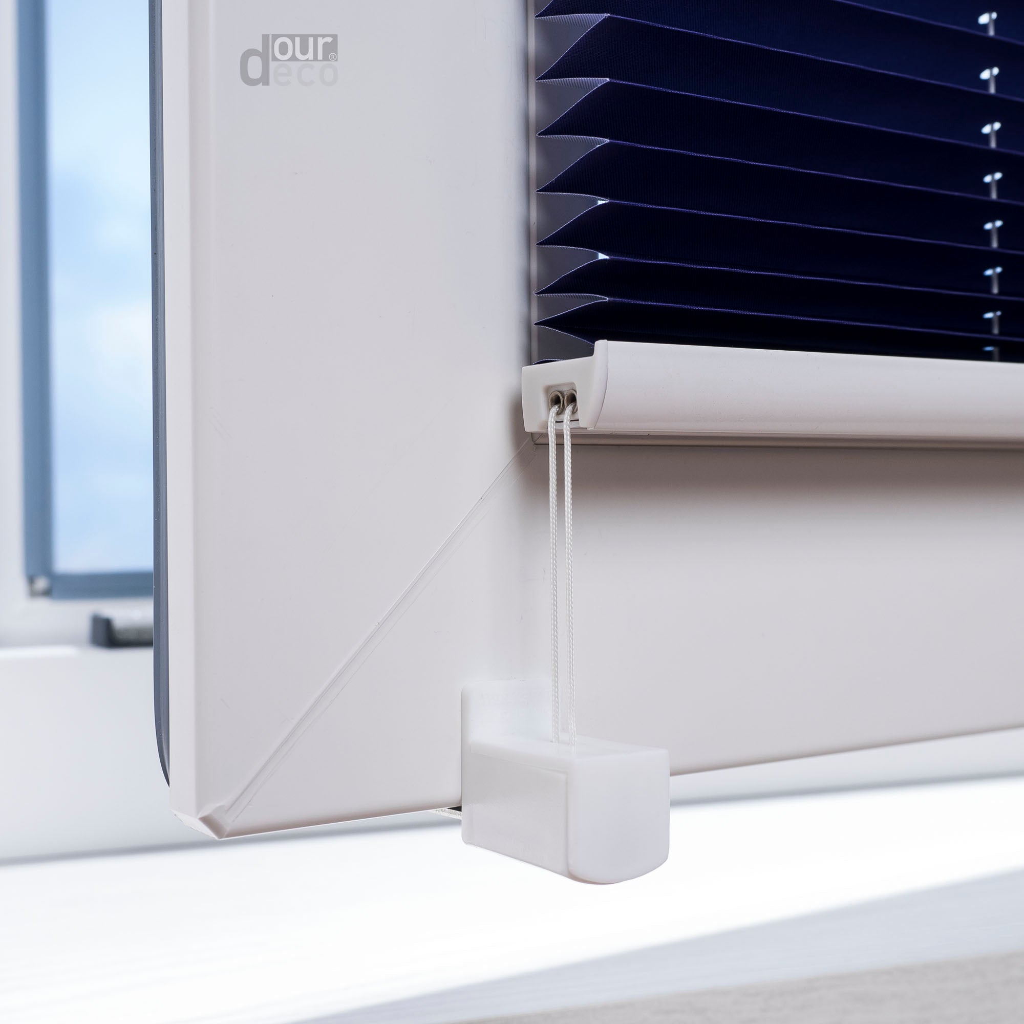 ourdeco® Klemmfix Plissee ohne Bohren Farbverlauf