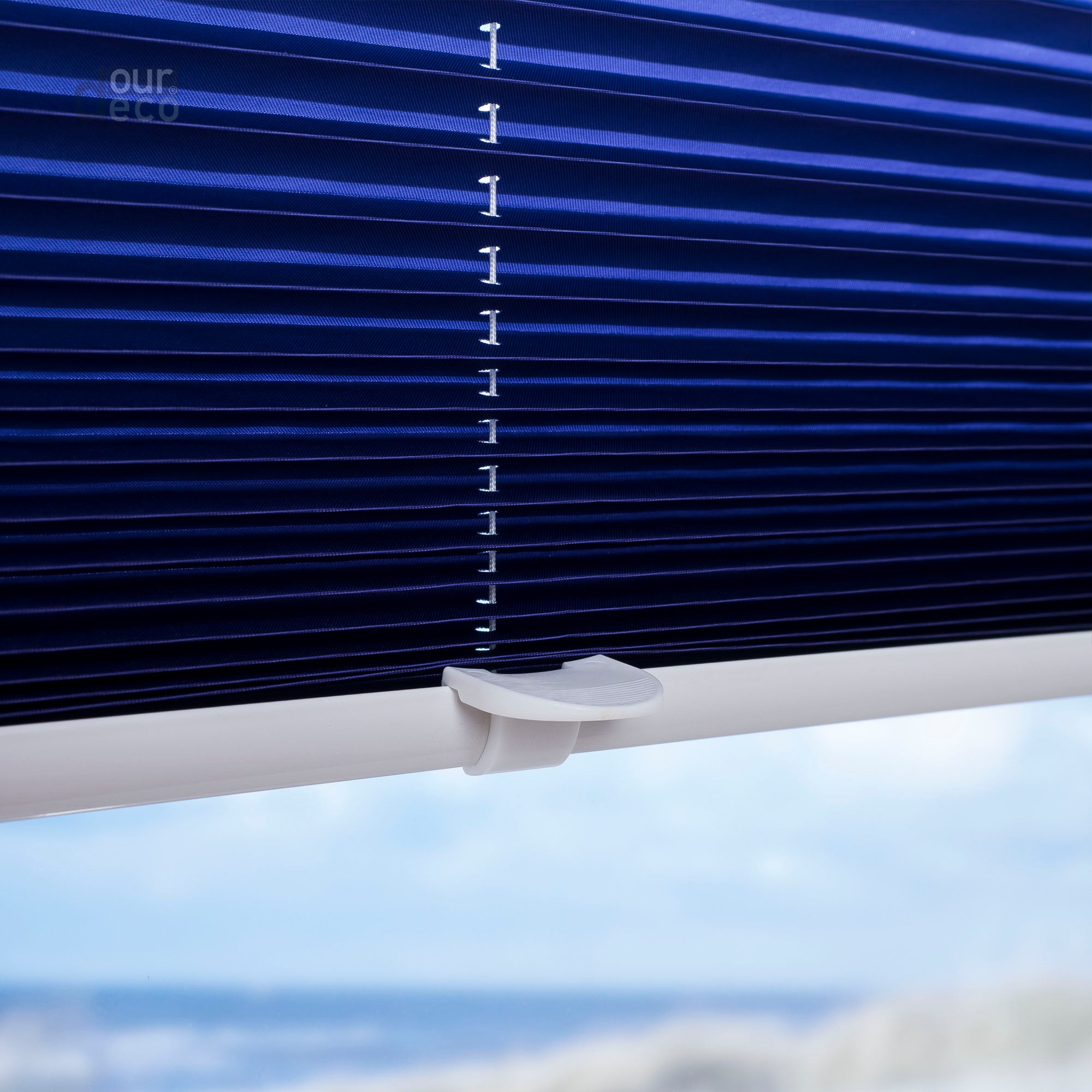 ourdeco® Klemmfix Plissee ohne Bohren Farbverlauf