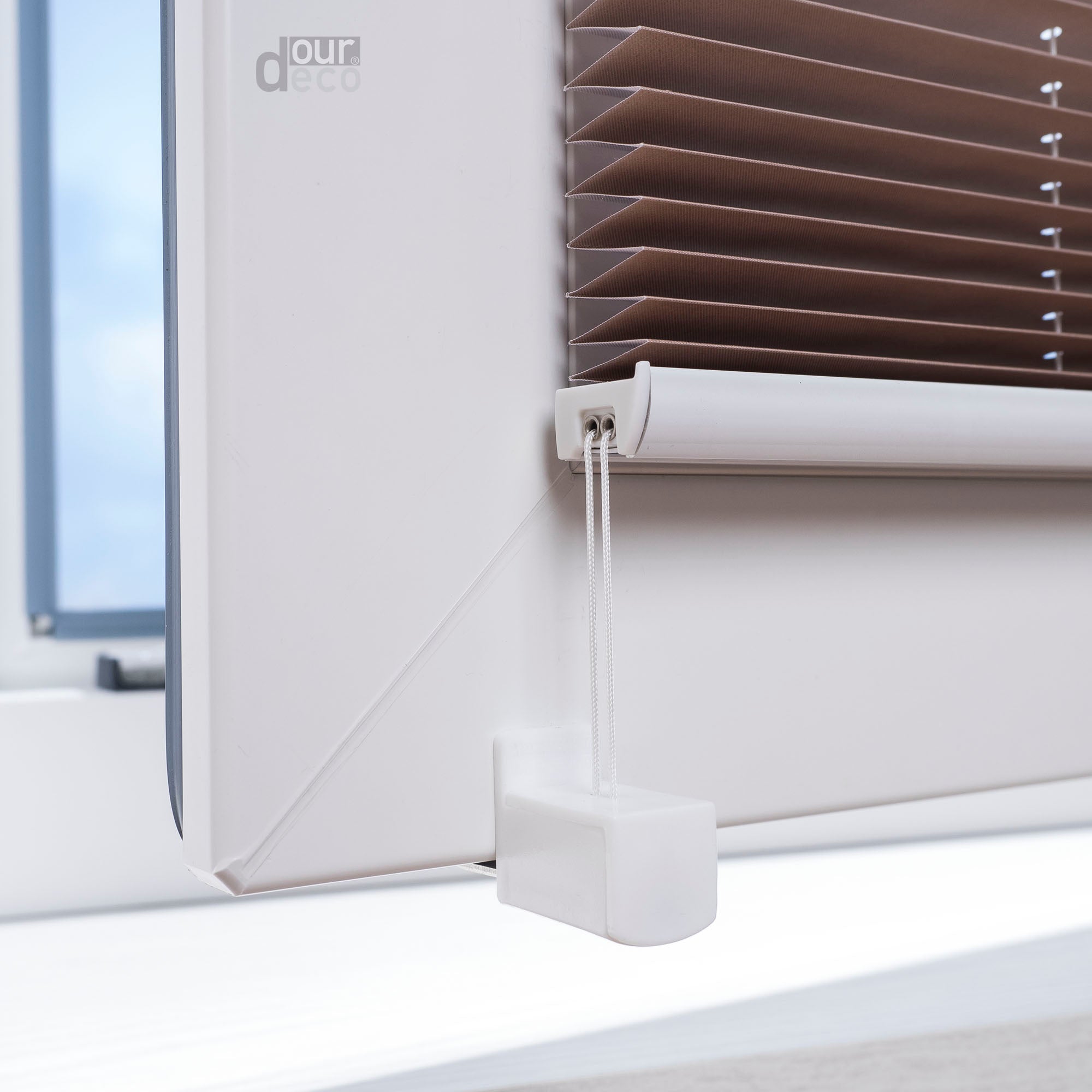 ourdeco® Klemmfix Plissee ohne Bohren Farbverlauf