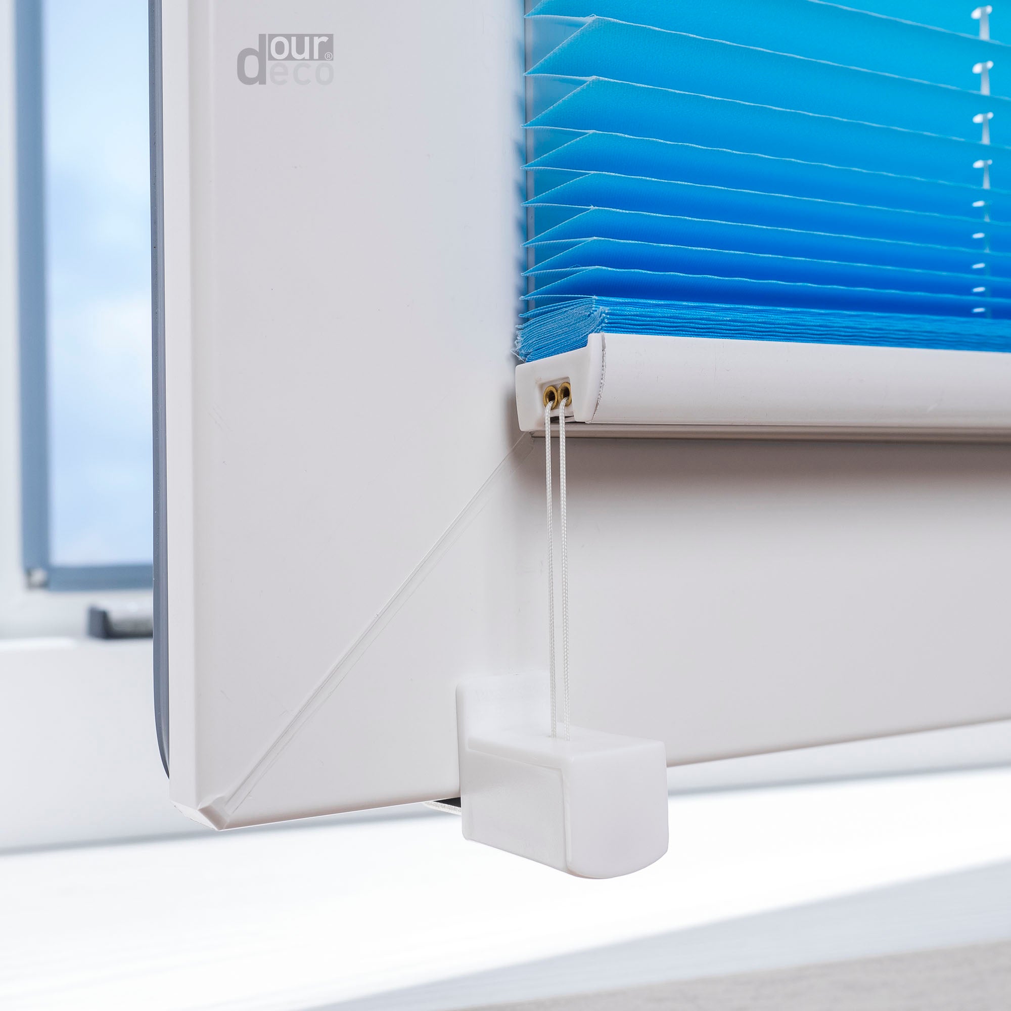 ourdeco® Klemmfix Plissee ohne Bohren Farbverlauf