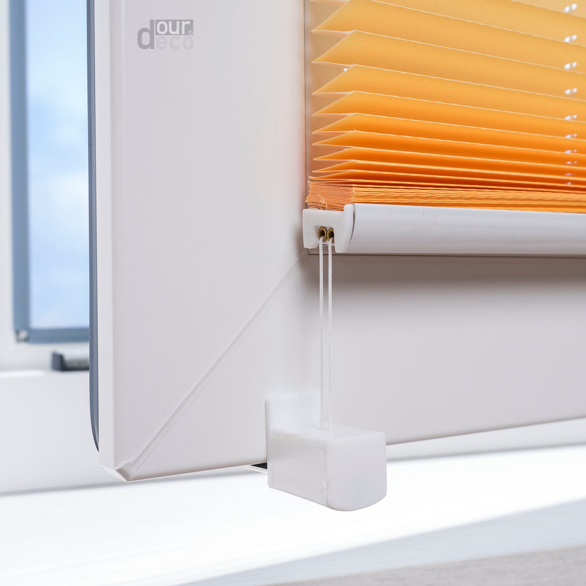 ourdeco® Klemmfix Plissee ohne Bohren Farbverlauf