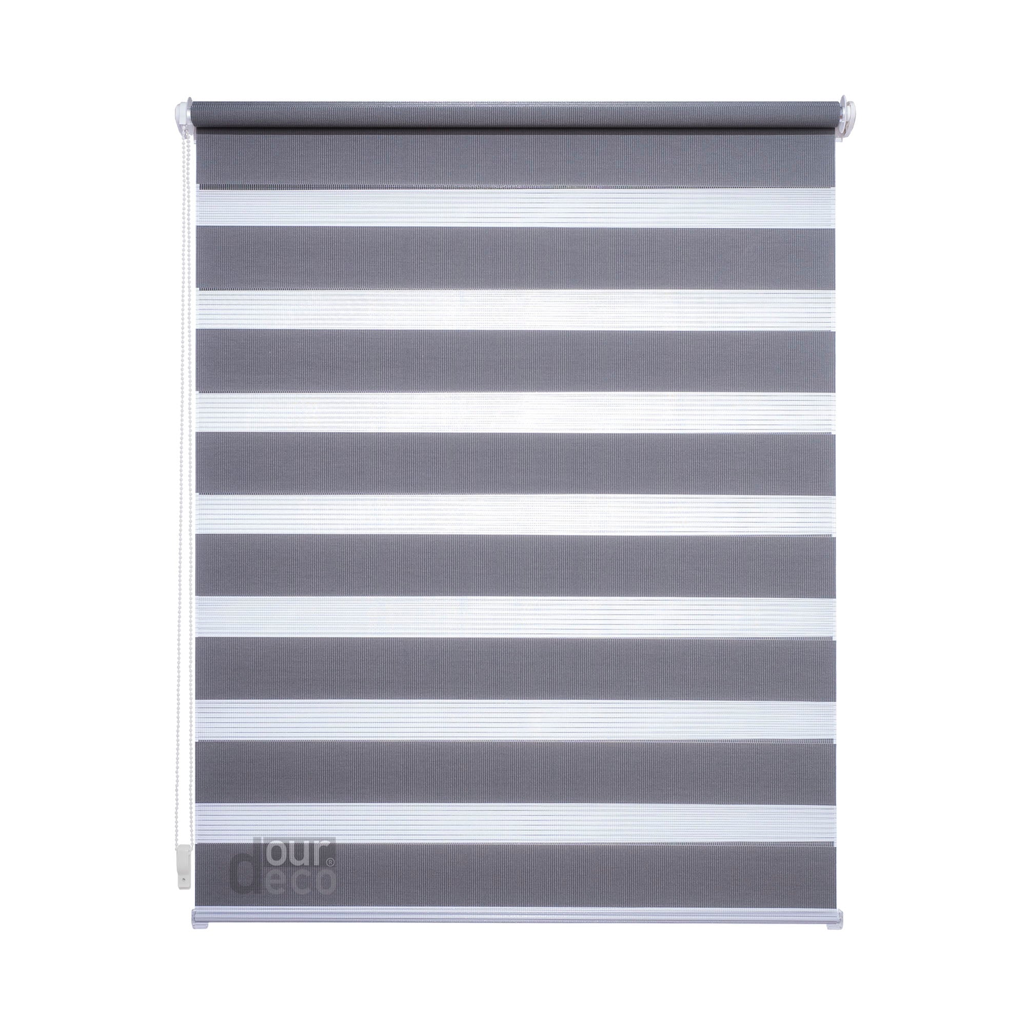 ourdeco® Doppel-Rollo Uni, Duo-Rollo, lichtdurchlässig, blickdicht, Montage ohne Bohren, viele Farben und Größen