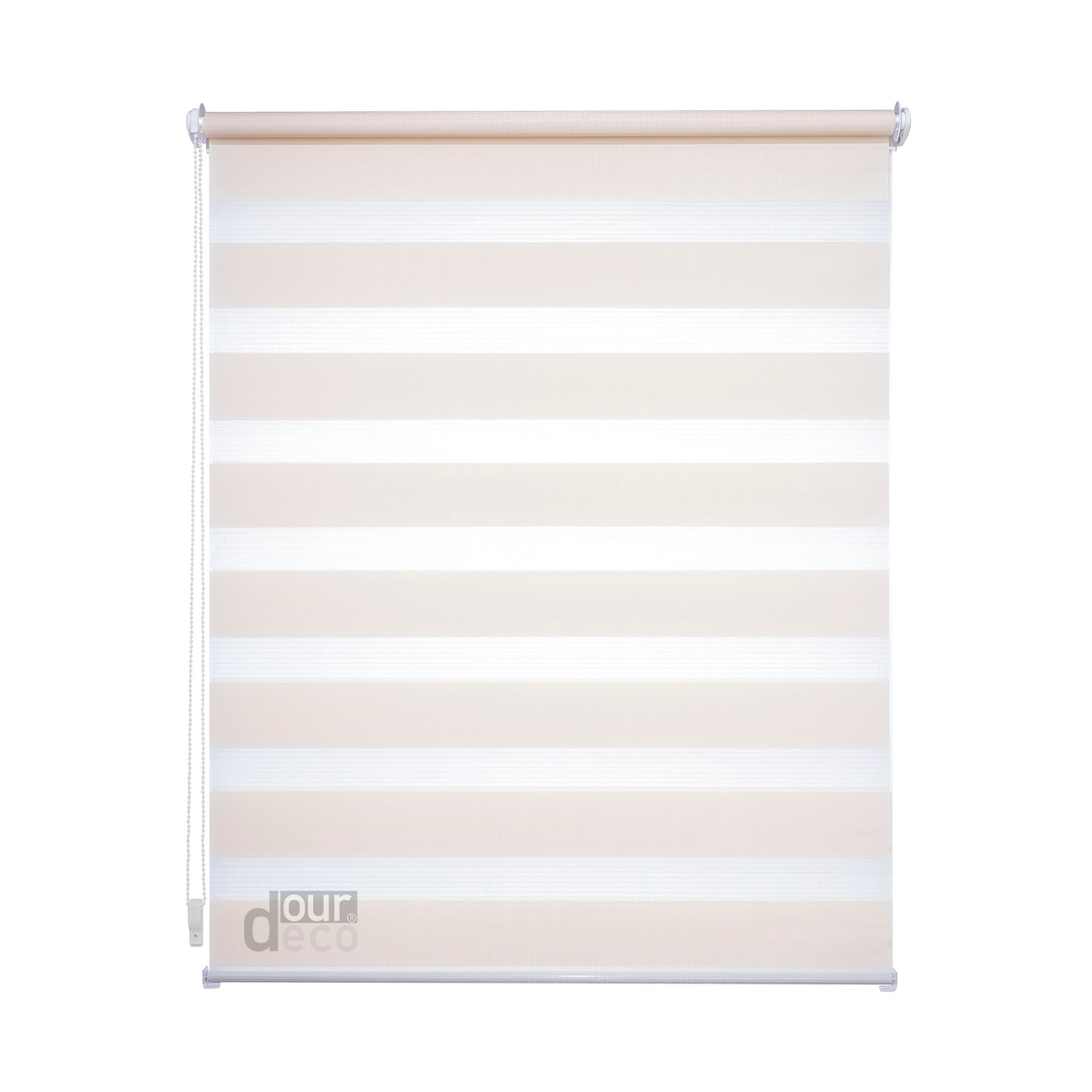 ourdeco® Doppel-Rollo Uni, Duo-Rollo, lichtdurchlässig, blickdicht, Montage ohne Bohren, viele Farben und Größen