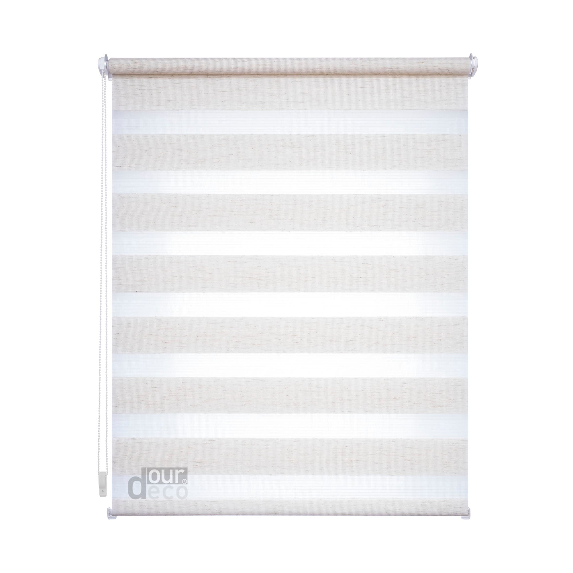 ourdeco® Doppel-Rollo Uni, Duo-Rollo, lichtdurchlässig, blickdicht, Montage ohne Bohren, viele Farben und Größen