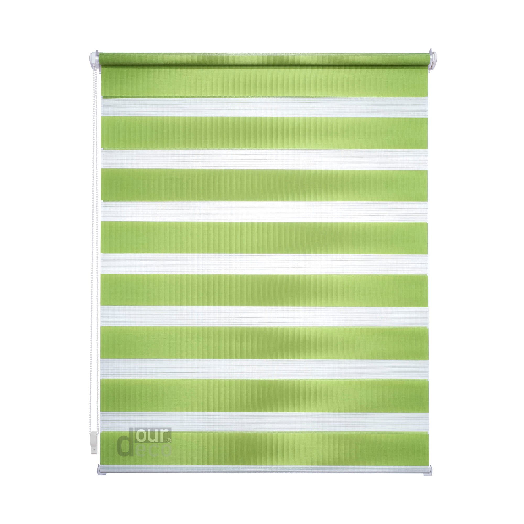 ourdeco® Doppel-Rollo Uni, Duo-Rollo, lichtdurchlässig, blickdicht, Montage ohne Bohren, viele Farben und Größen