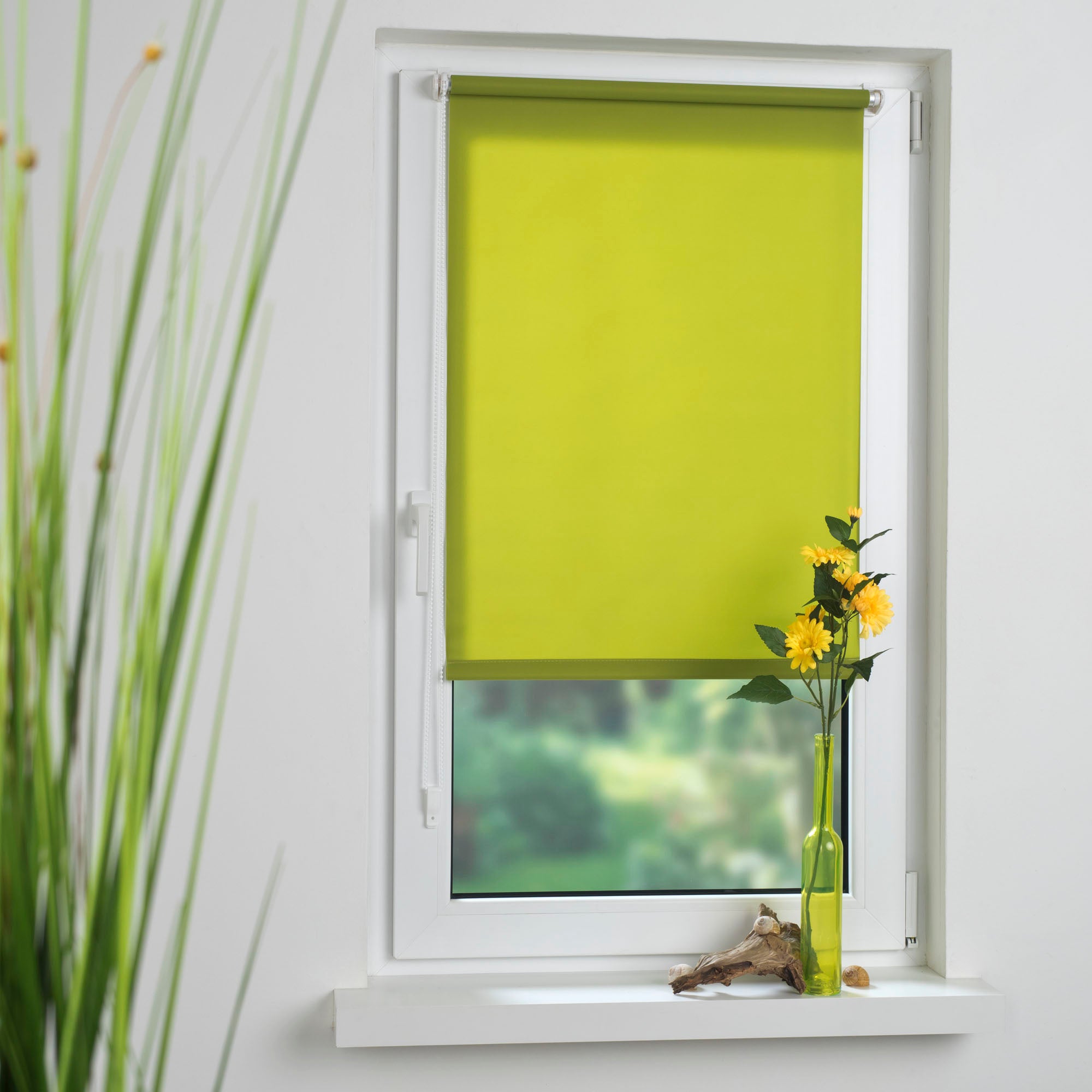 ourdeco® Klemmfix-Rollo | lichtdurchlässig | ohne Bohren | verschiedene Farben und Größen