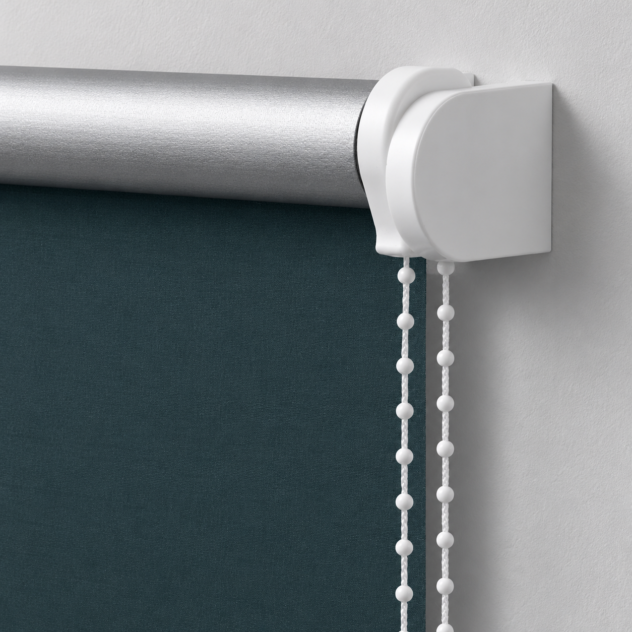 ourdeco® Seitenzugrollo | verdunkelnd | Thermo-Beschichtung | weiß, anthrazit, linen
