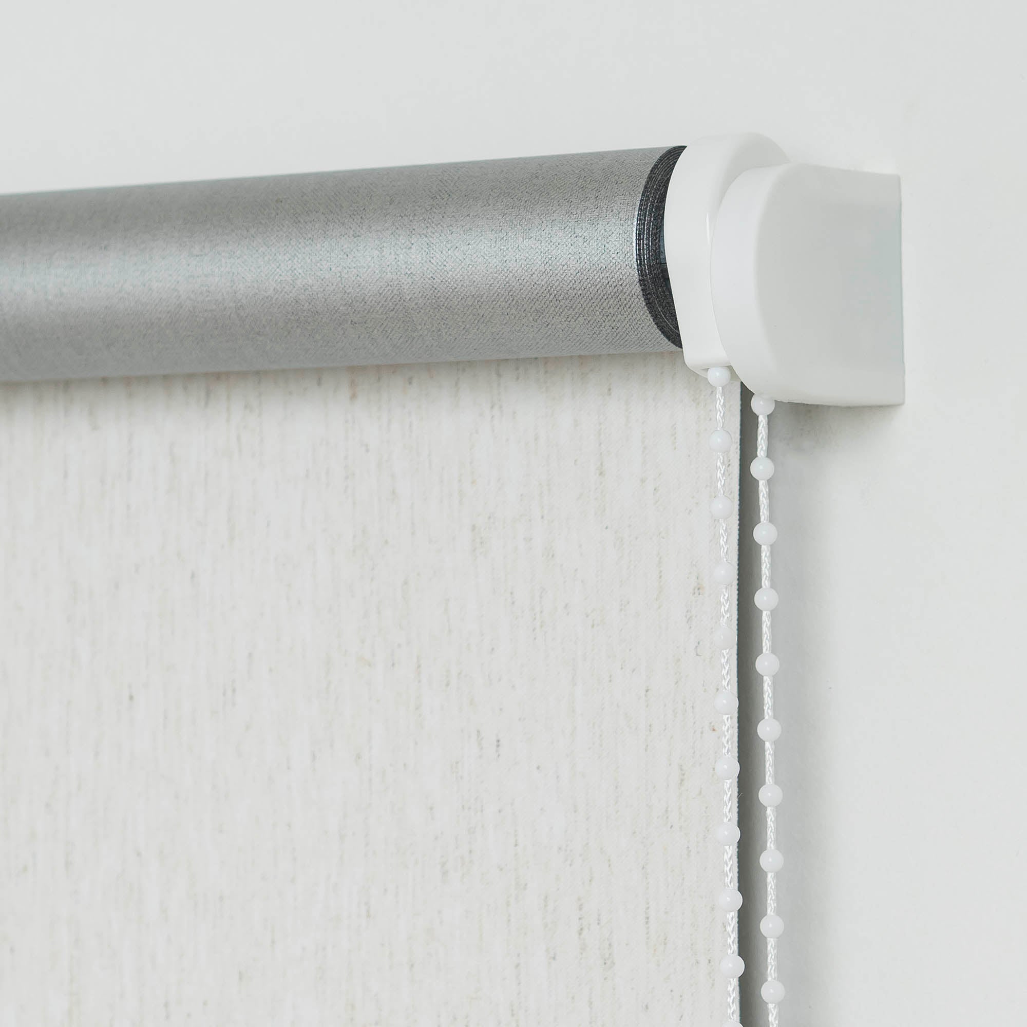 ourdeco® Seitenzugrollo | verdunkelnd | Thermo-Beschichtung | weiß, anthrazit, linen