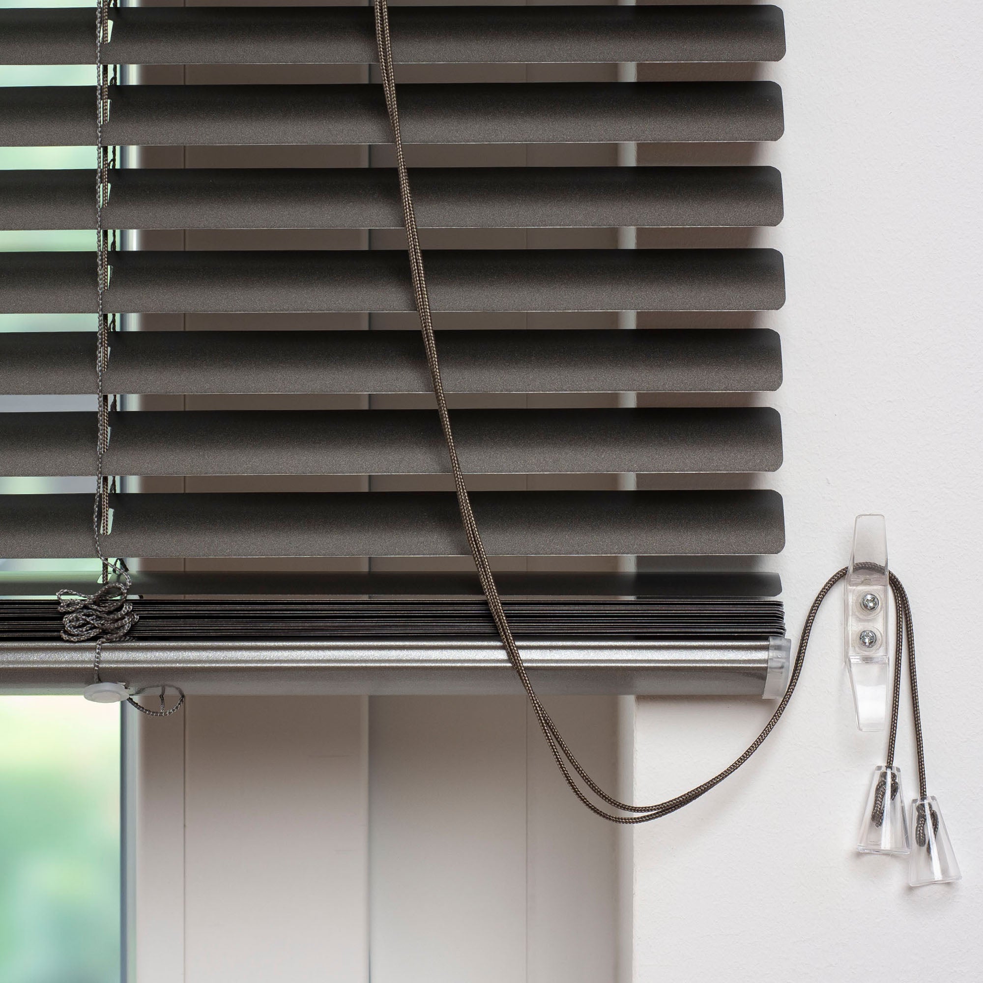 ourdeco® Aluminium-Jalousie | Lamelle 25 mm | verschiedene Größen | champagner, graphite
