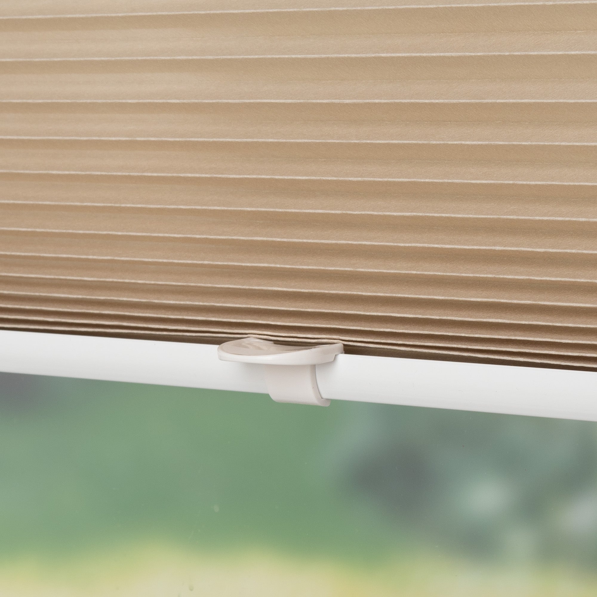 ourdeco® Klemmfix-Plissee Easy | ohne Bohren | weiß, beige, grau