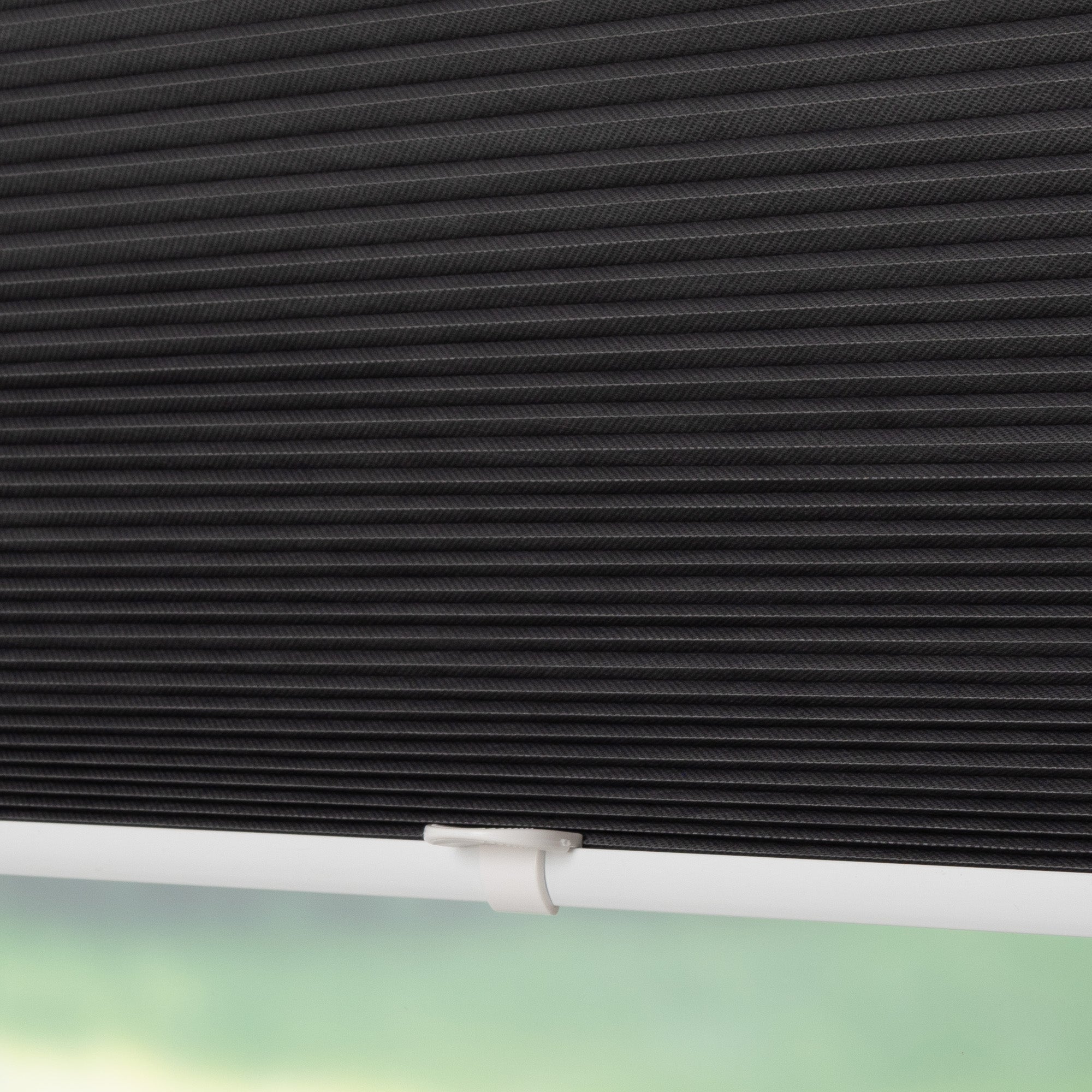 ourdeco® Klemmfix-Wabenplissee | lichtdurchlässig | ohne Bohren | Metallklemmträger | weiß, grau