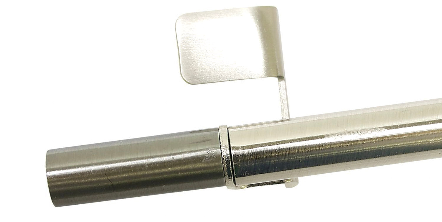 GARDINIA Klemmstangen, herausdrehbar, Gardinenstange zum Klemmen in verschiedenen Varianten, Ø 6 / 8 mm 2 Stück