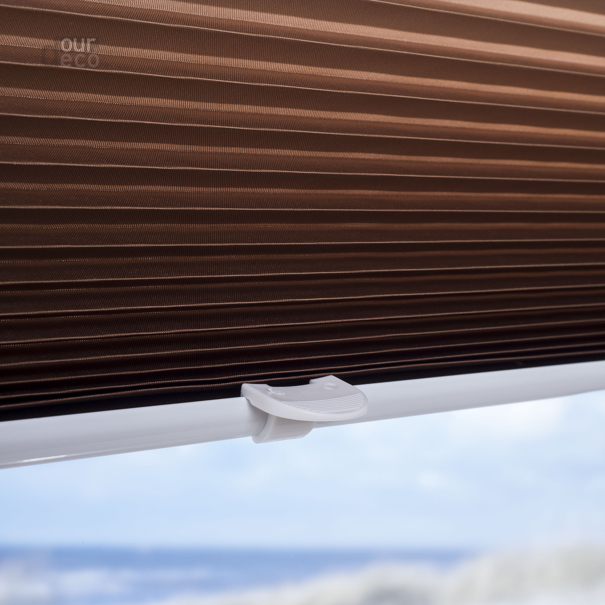 ourdeco® Klemmfix Plissee ohne Bohren Farbverlauf