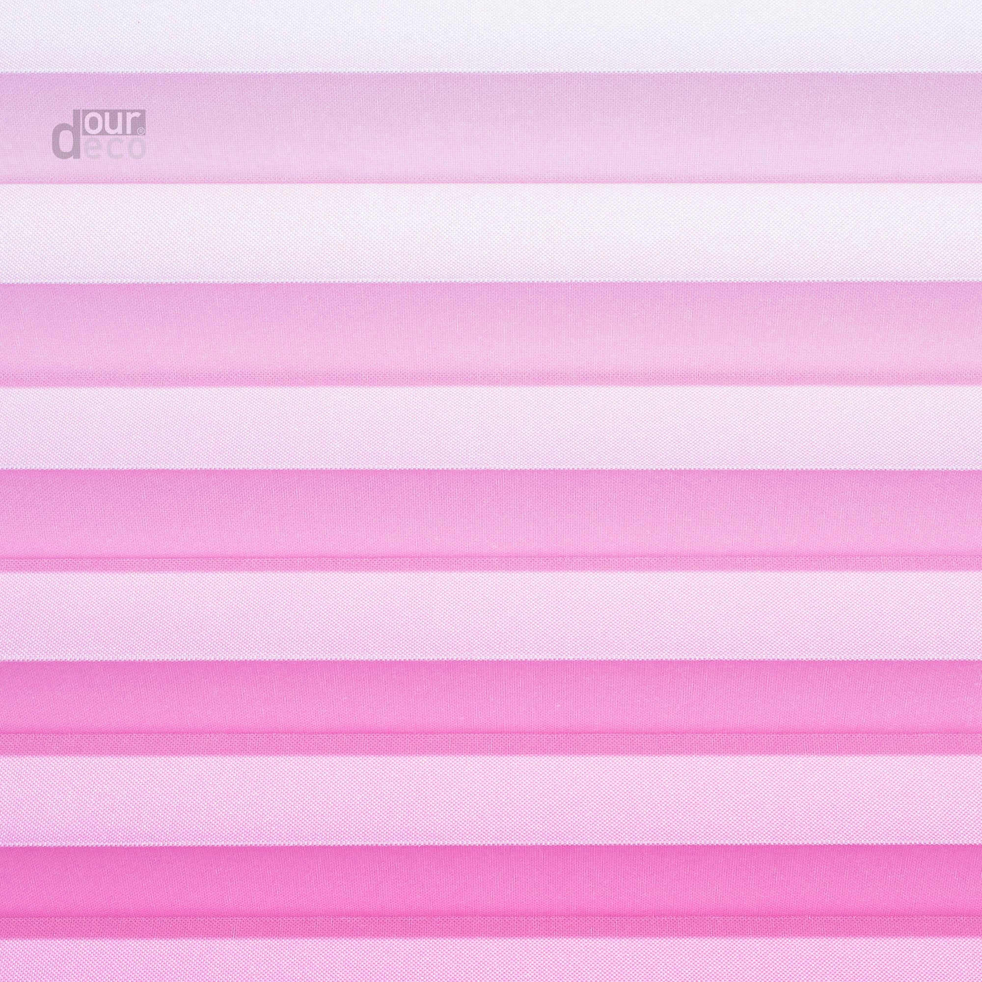 ourdeco® Klemmfix Plissee ohne Bohren Farbverlauf